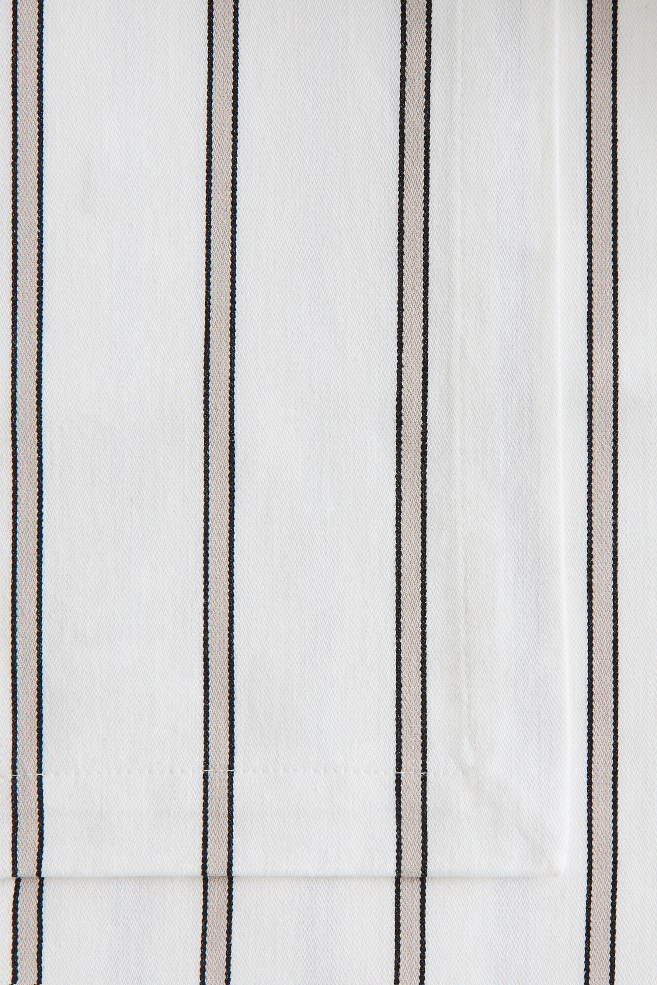 Striped Cotton Sateen Tablecloth