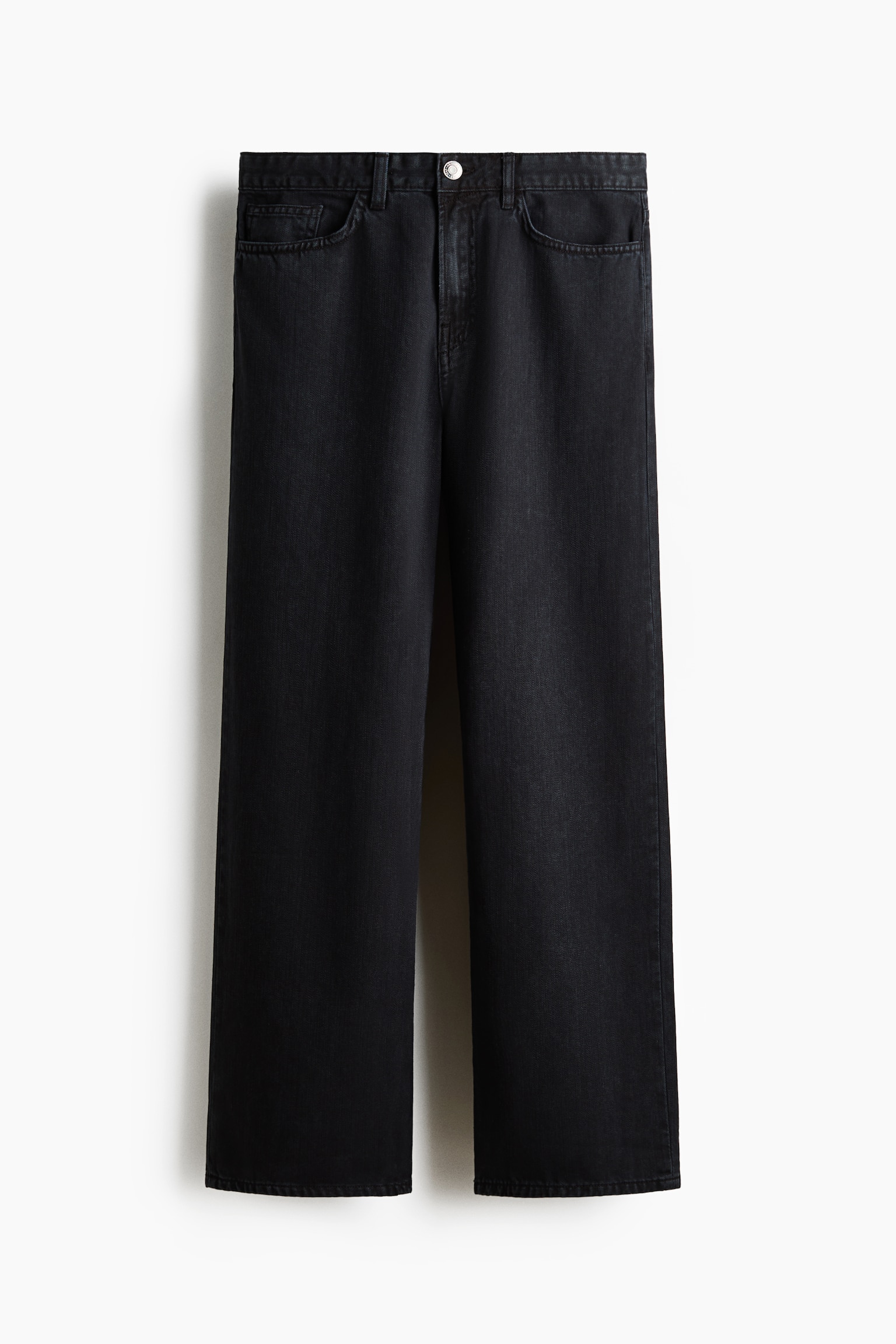 Relaxed Fit Cotton trousers - Denim black/Mole - 1