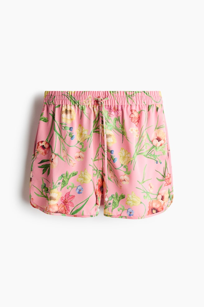 Shorts estampados - Rosa/Floreado - 1