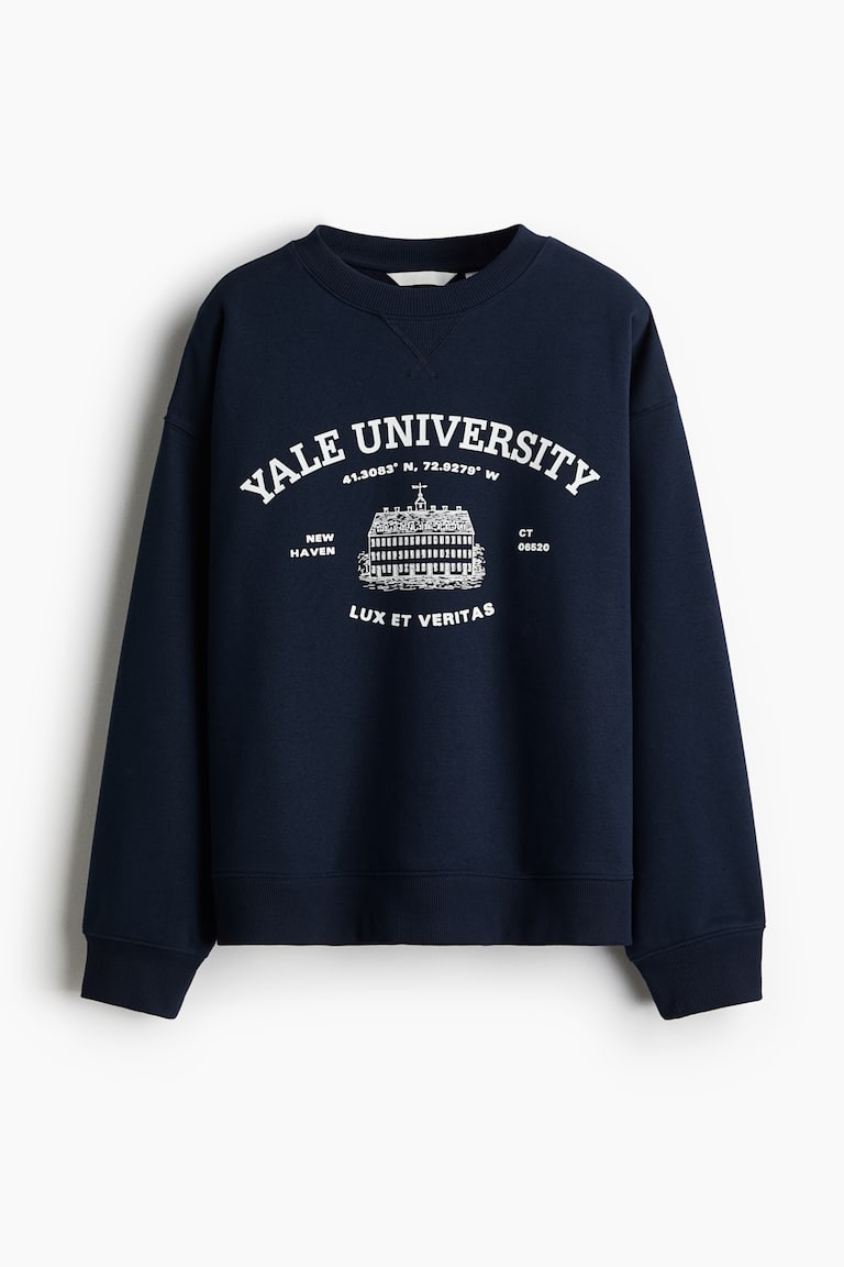 Printed Sweatshirt Yale Women's Sweatshirt Printed Sweatshirt