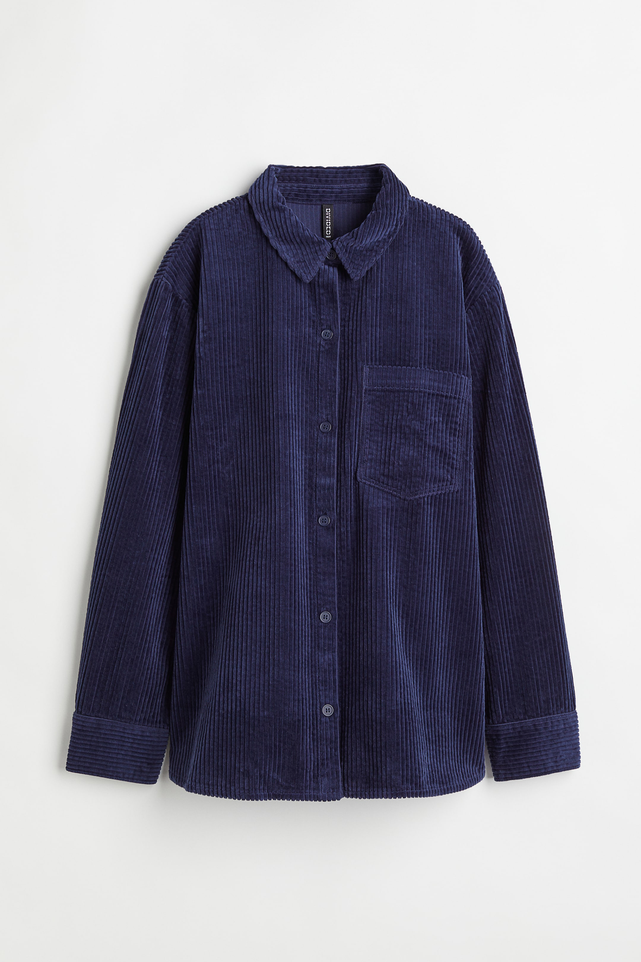 הצגת תמונה גדולה יותר: חולצת קורדרוי - Dark blue - Ladies | H&M IL 1