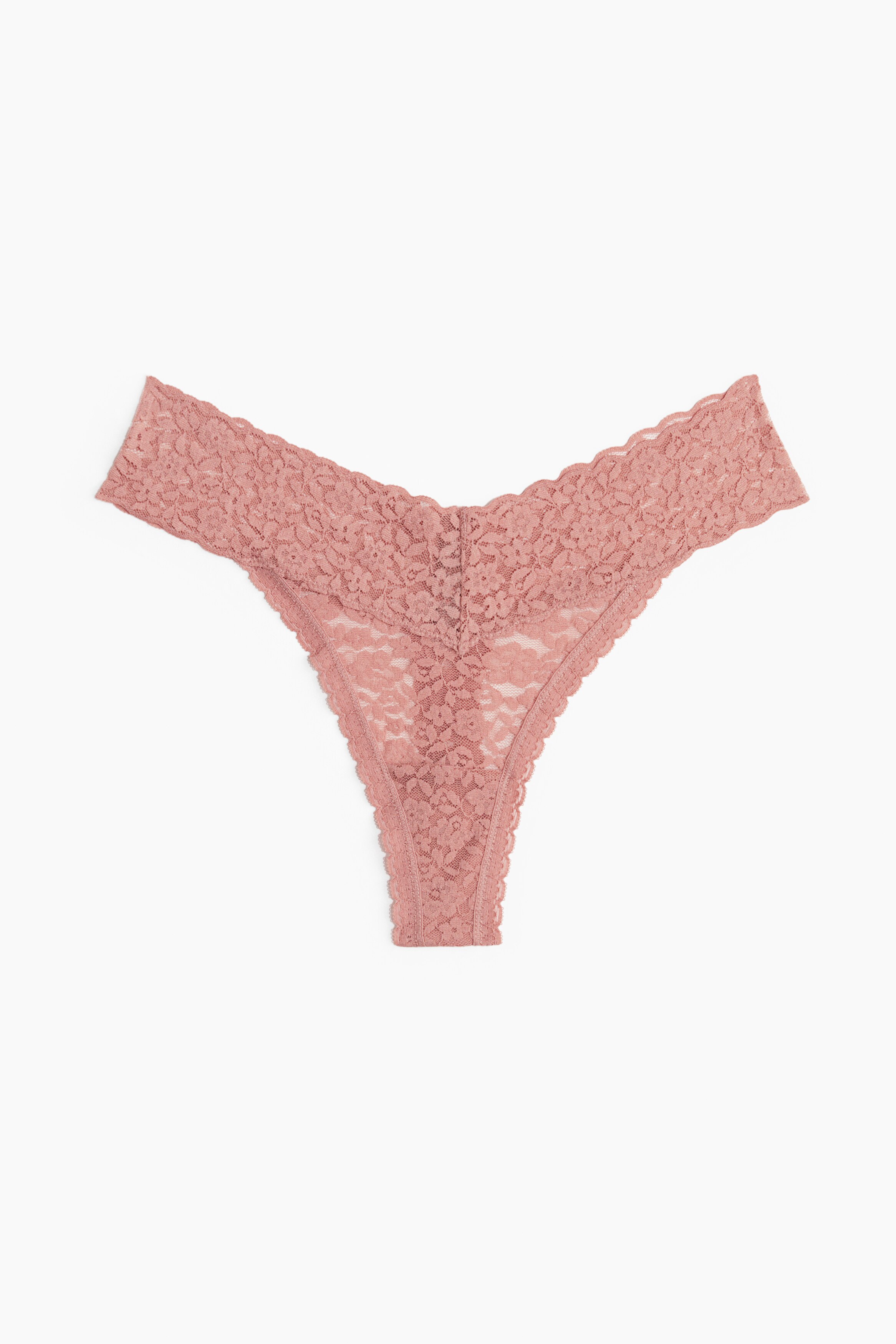 10-pack lace thong briefs