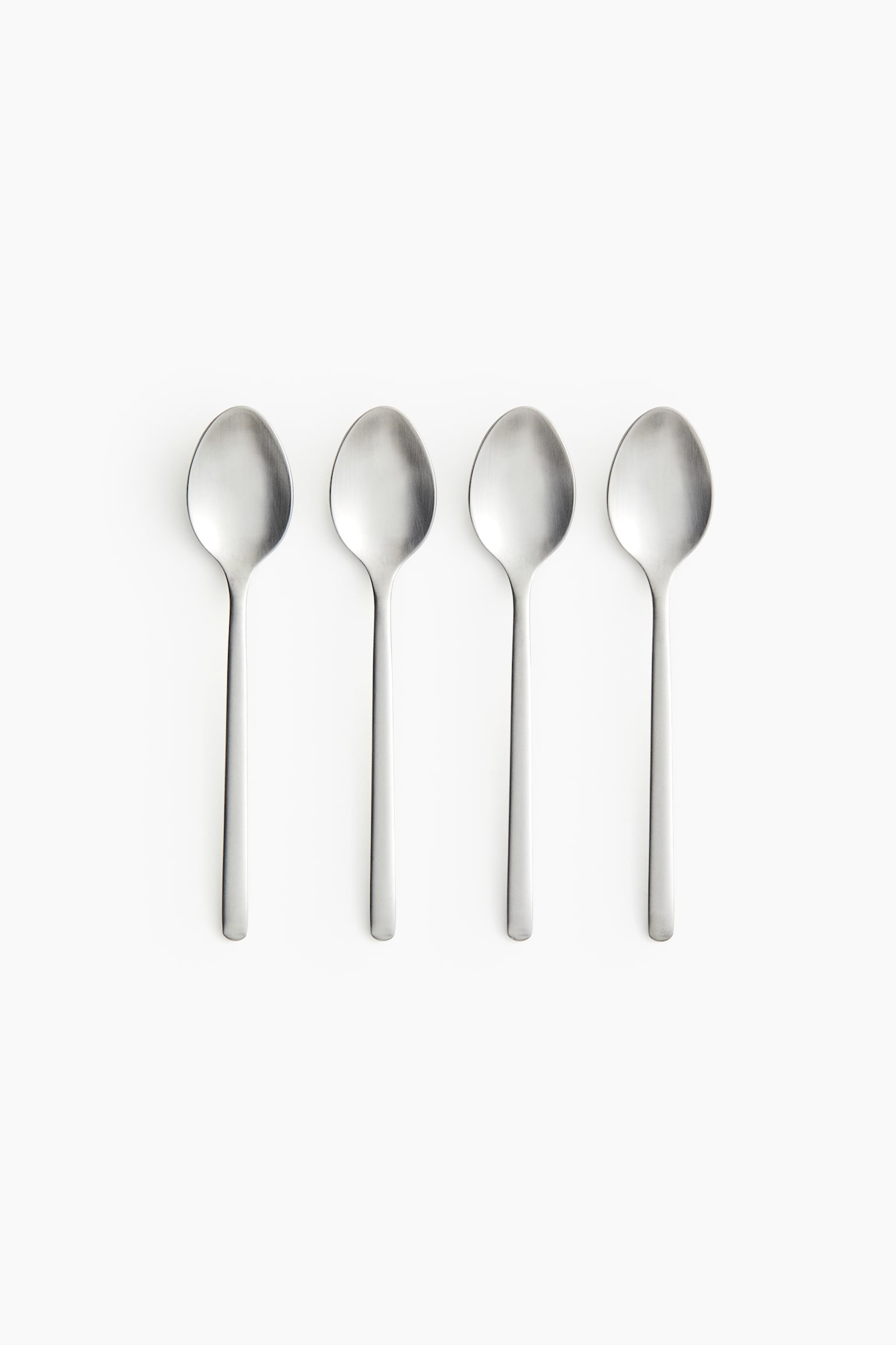 4-pack teaspoons - Silver-coloured/Matt/Gold-coloured/Polished/Black/Matt - 4