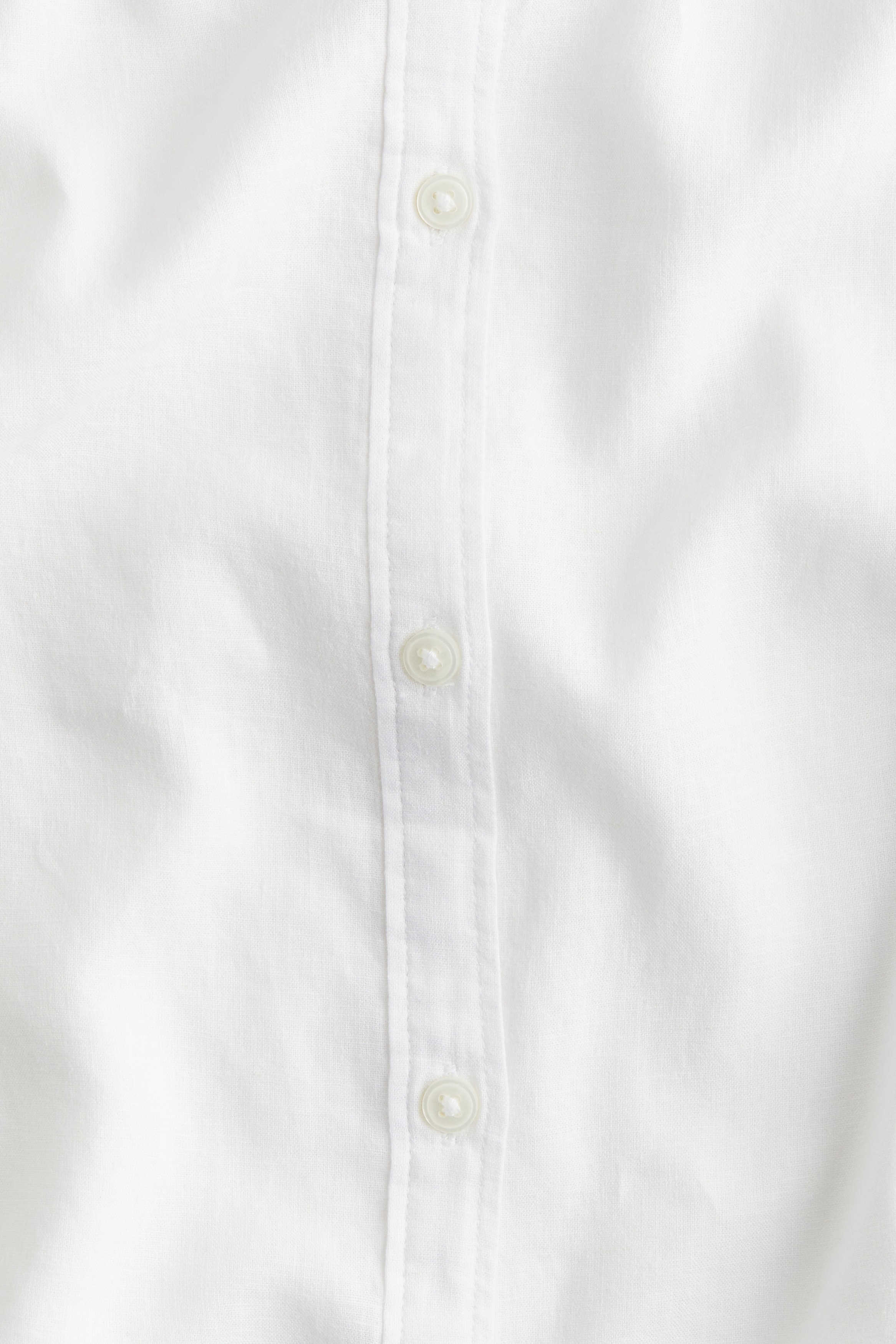 Linen-blend blouse