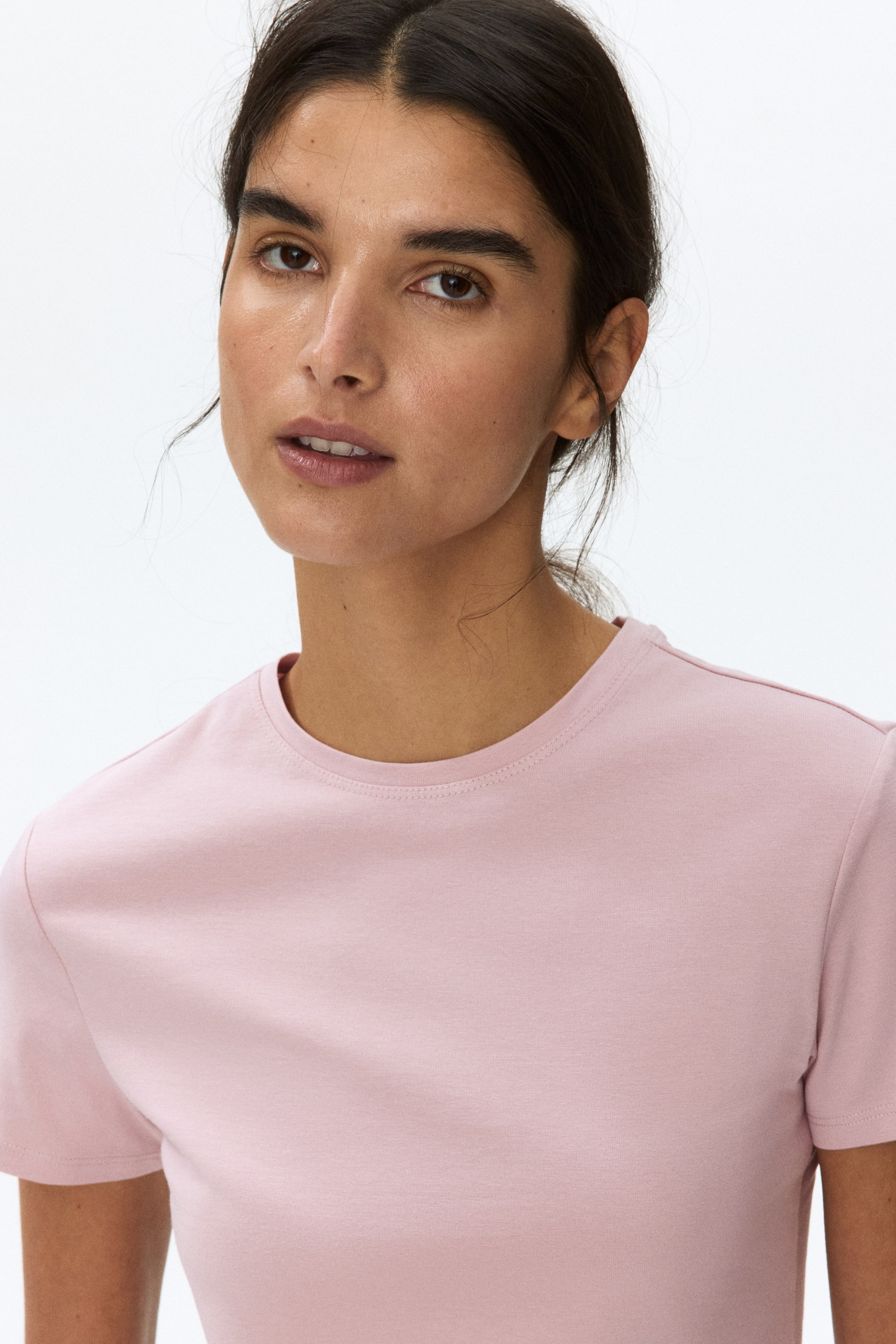 Fitted Cotton-Blend T-Shirt