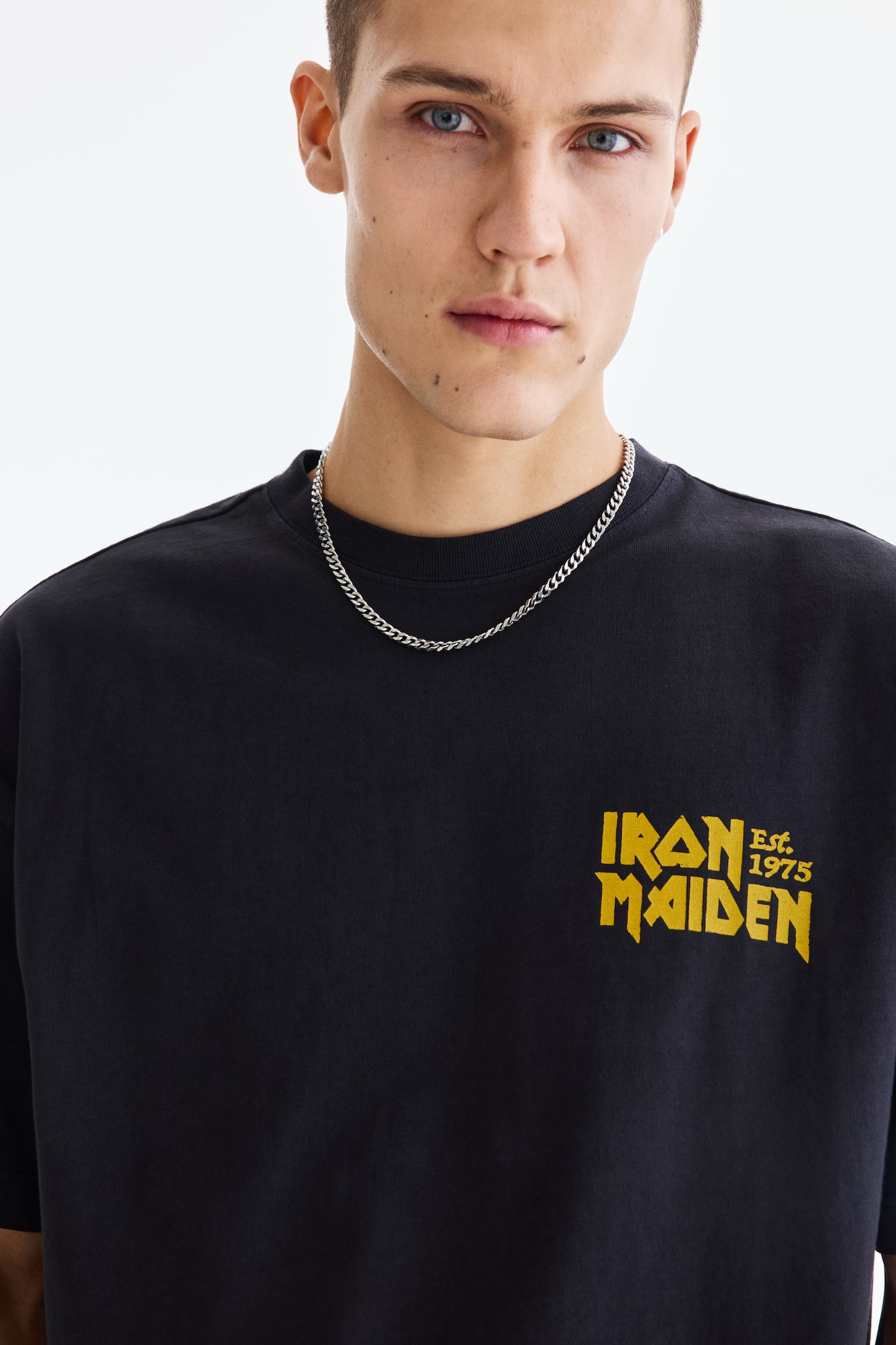 Oversized Fit T-shirt - Black/Iron Maiden/Black/NASCAR/White/NBA/Black/Guns N' Roses/Black/NBA/White/Nas/White/NBA/Cream/Red Hot Chili Peppers/Black/The Notorious B.I.G. - 4