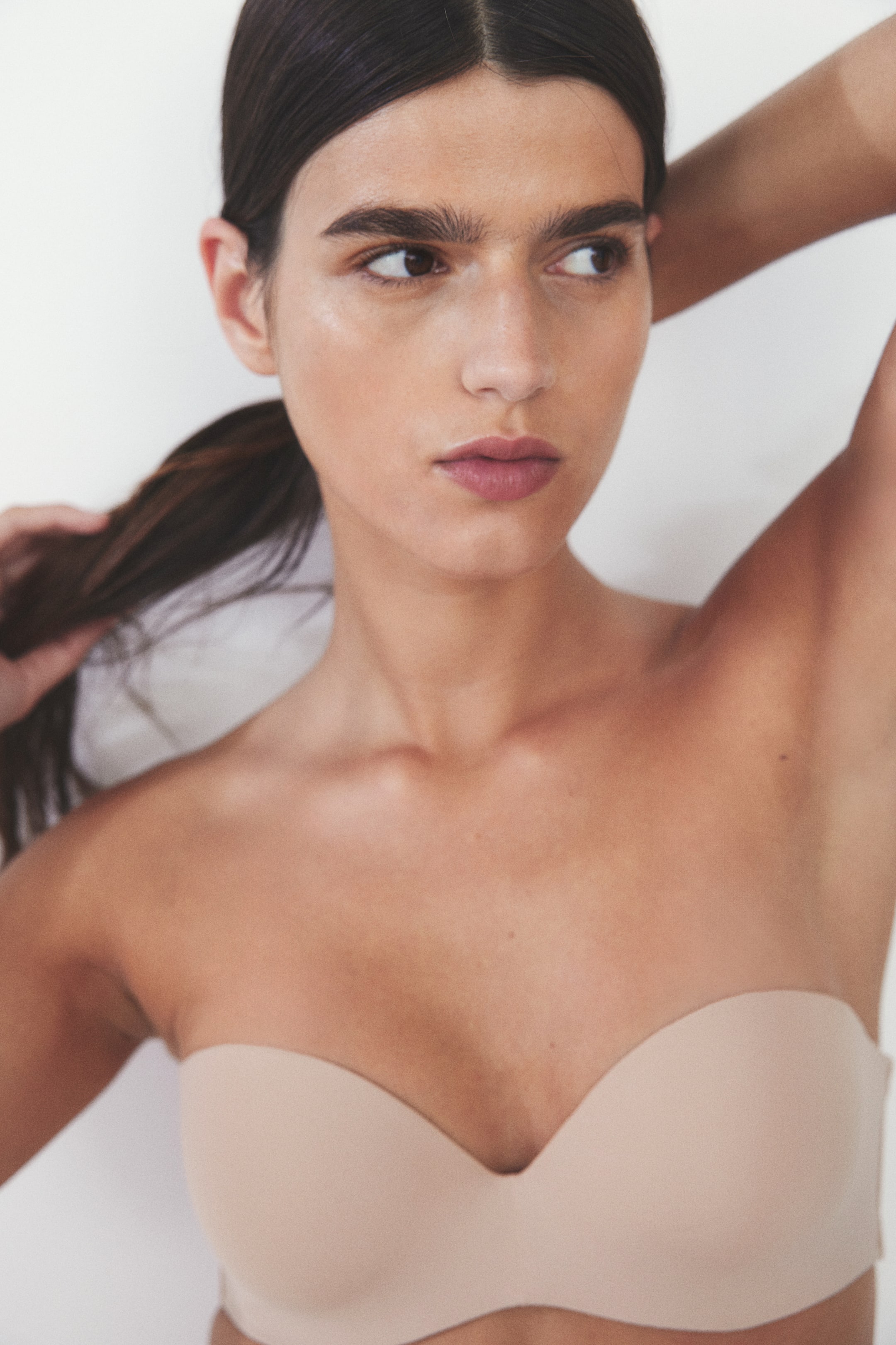 Padded Microfiber Balconette Bra