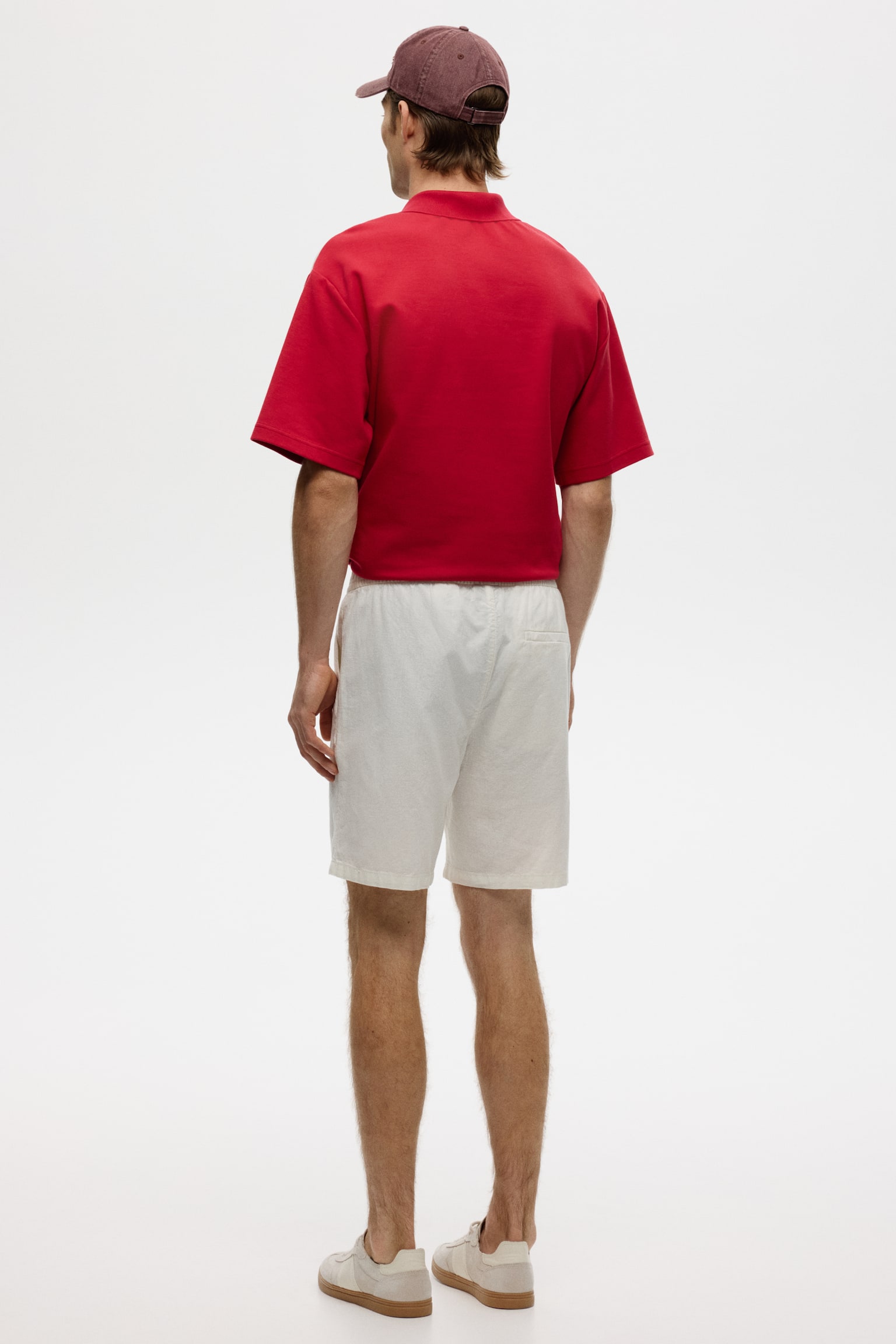 Regular-Fit Linen-Blend Shorts - White/Beige/Brown/Black - 3