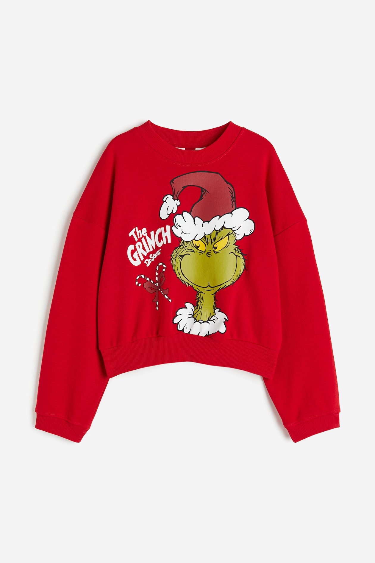 オーバーサイズスウェットシャツ - レッド／グリンチ - Kids | H&M JP