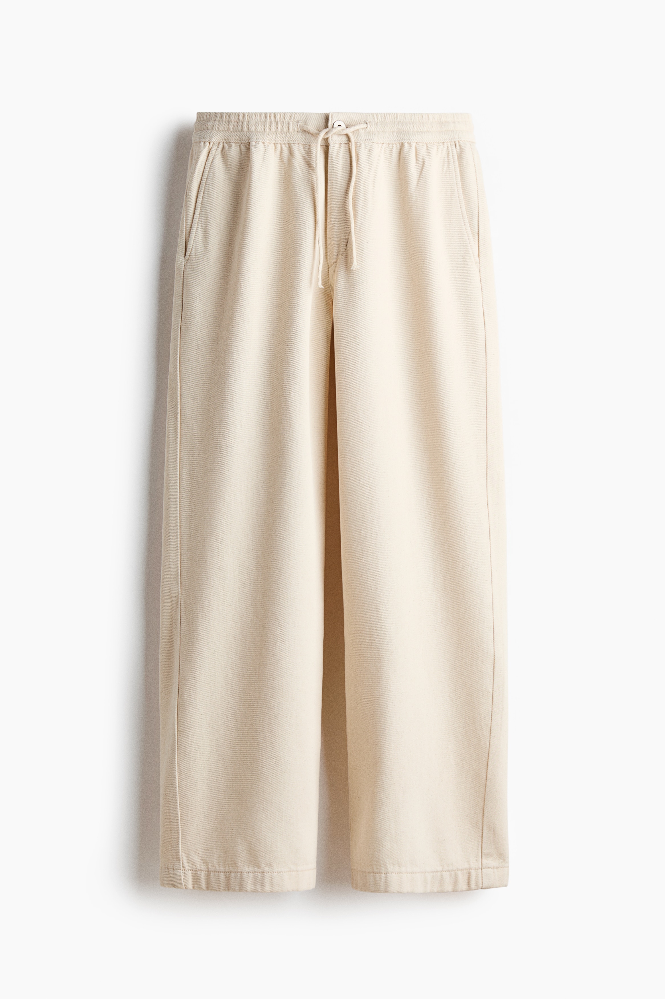 Relaxed Fit Denim trousers - Light beige/Light blue