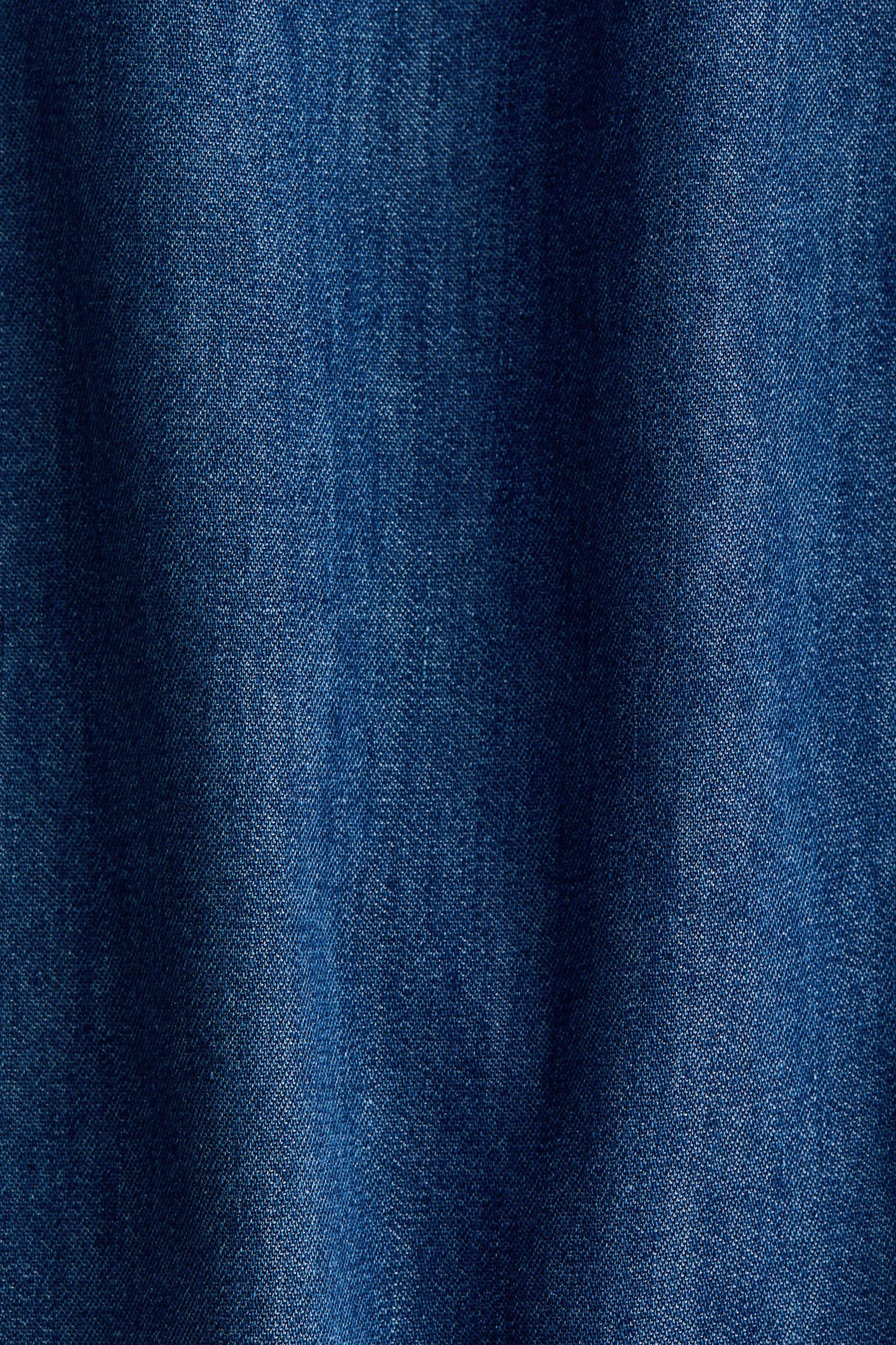 Wide-Leg Denim Joggers