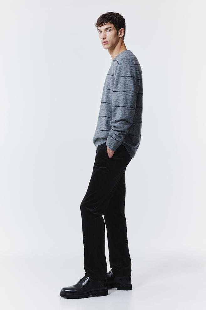 Slim Fit Corduroy trousers - Black/Beige/Dark grey/White - 5
