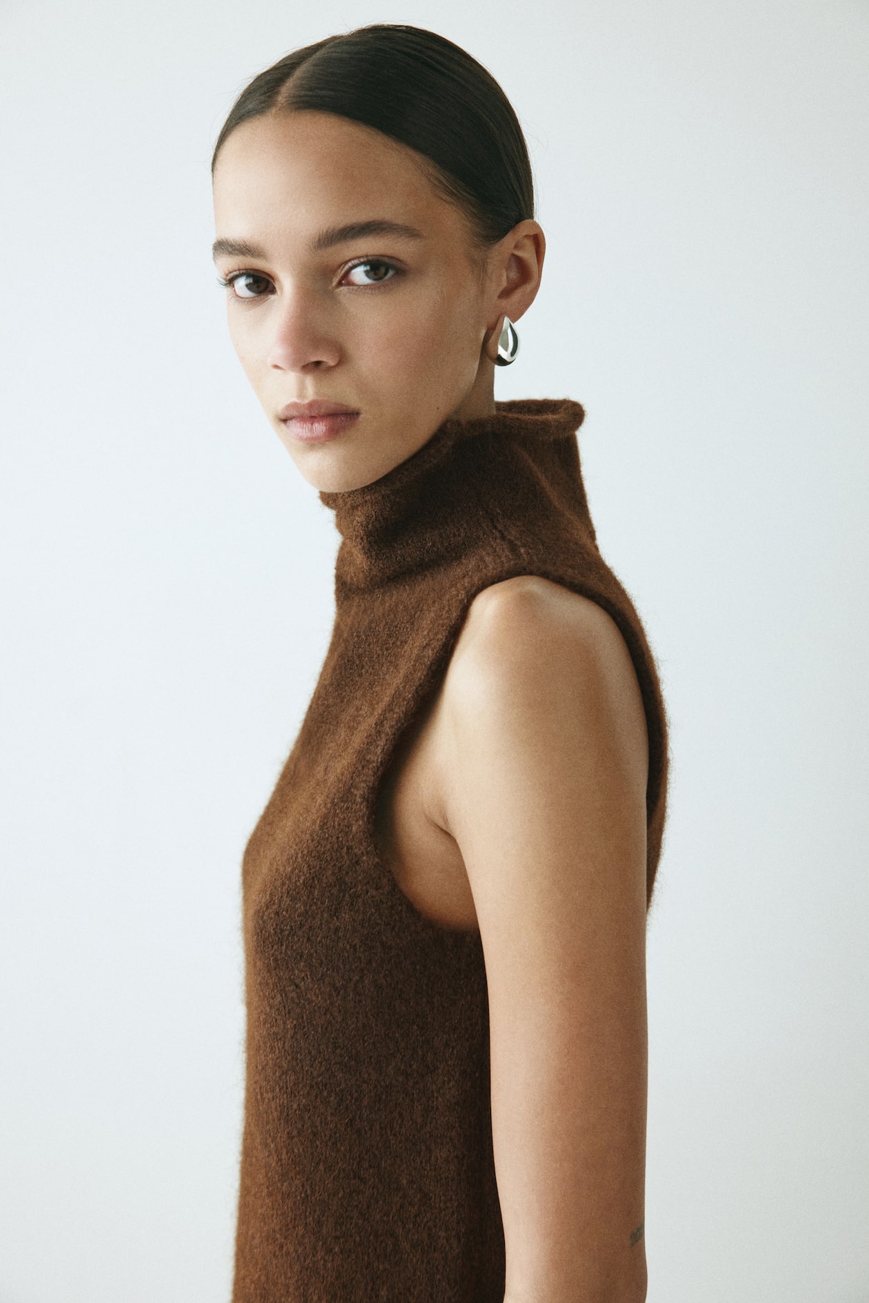 Knit Mock Turtleneck Top - image 3