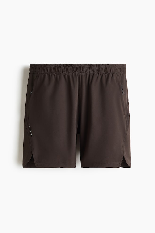 Sports shorts with DryMove™ - Dark coffee/Navy blue/Black/Dark plum/Natural white/Frosty green - 1