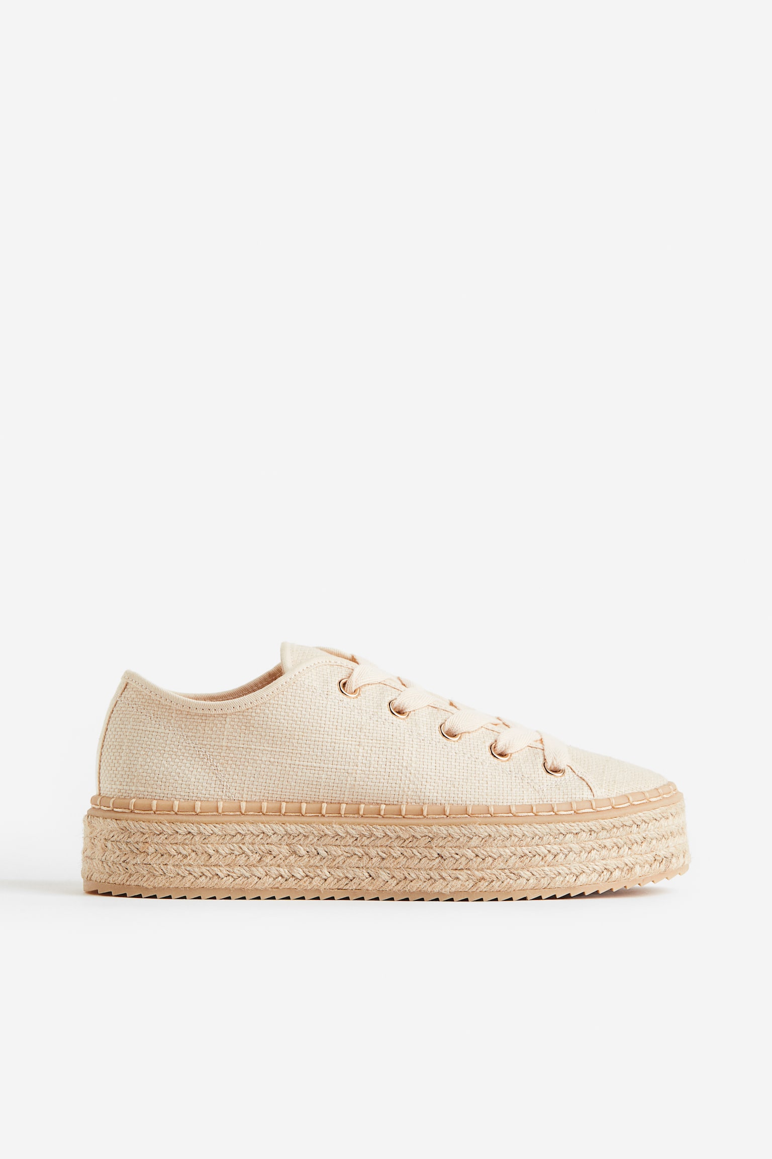 Espadrille Sneakers - Beige/Light khaki green - 1