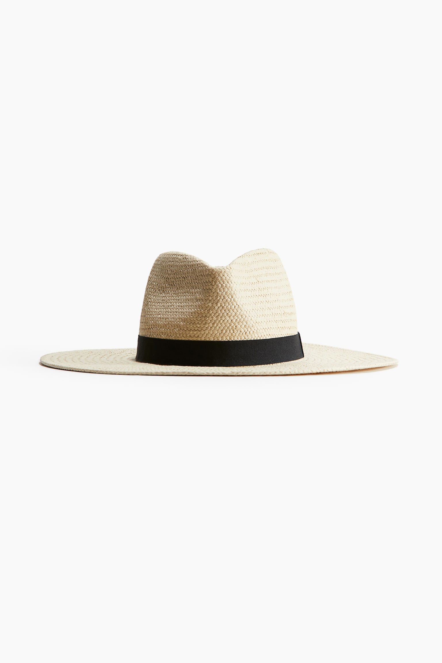 Straw fedora hat - Light beige - 2