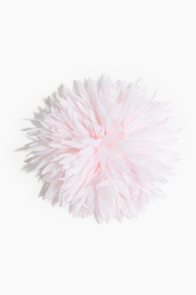 Flower-look hair clip - Light pink - 1