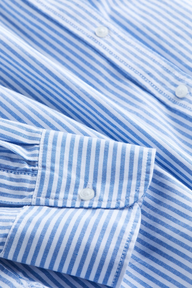 Oxford shirt - Bright blue/Striped/White/Light blue/White/Blue striped - 3