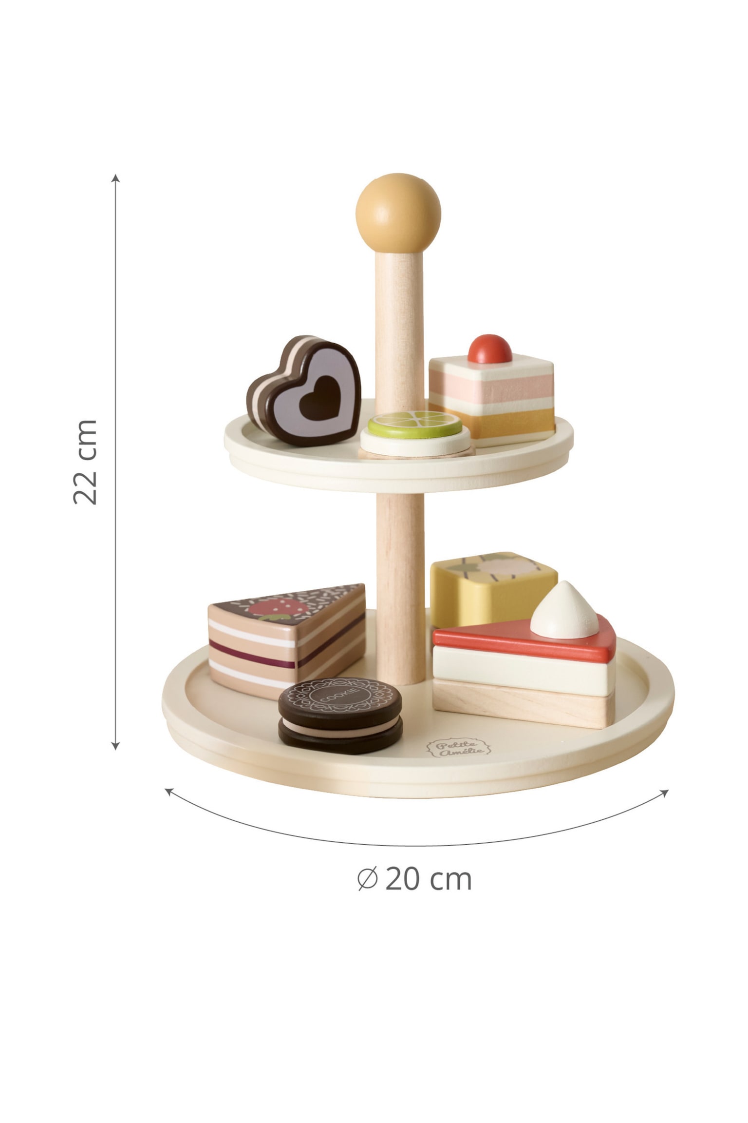 Etagère Met Gebak - Beige/Bruin - 5