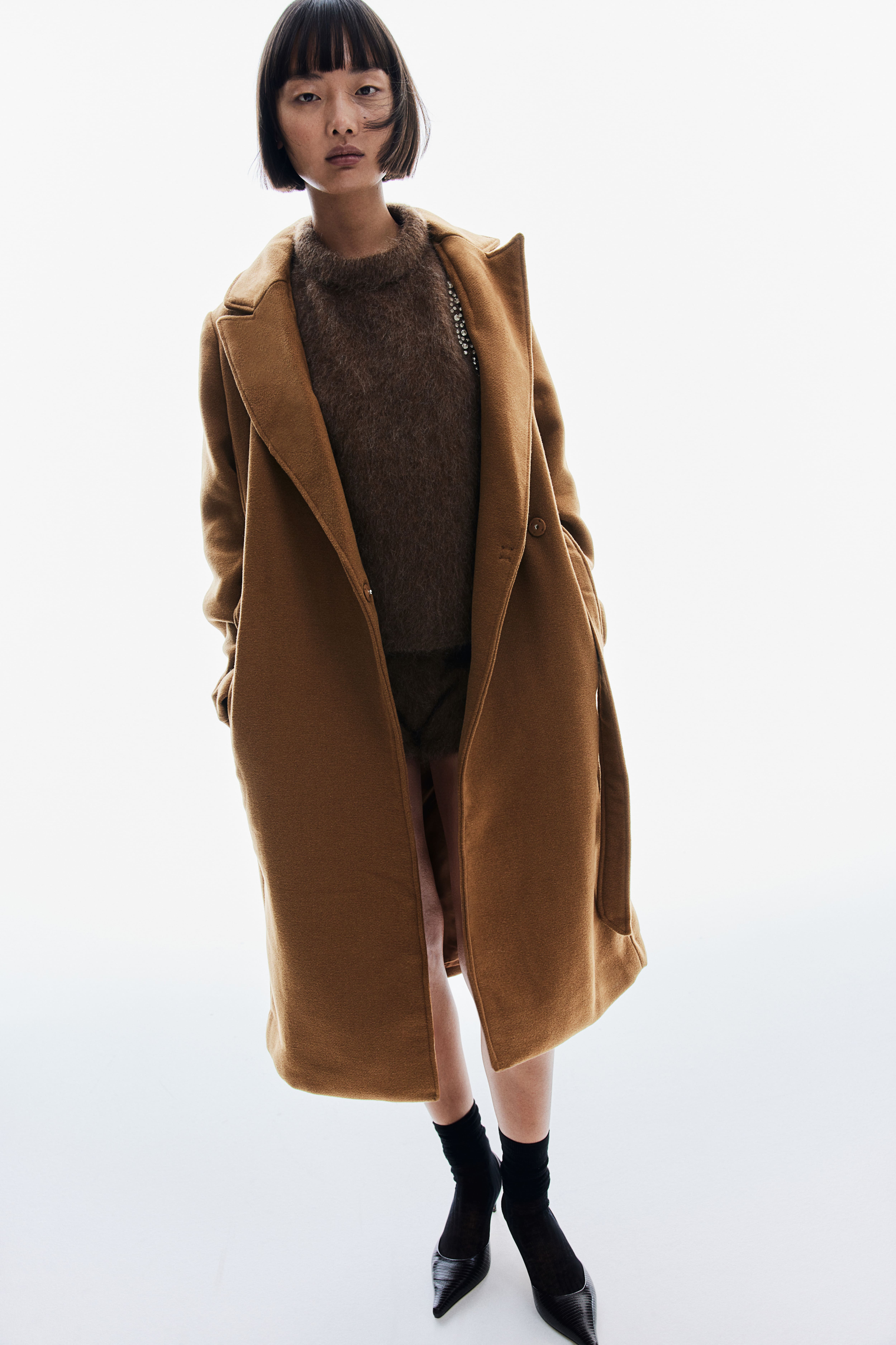 H&m long winter coats best sale