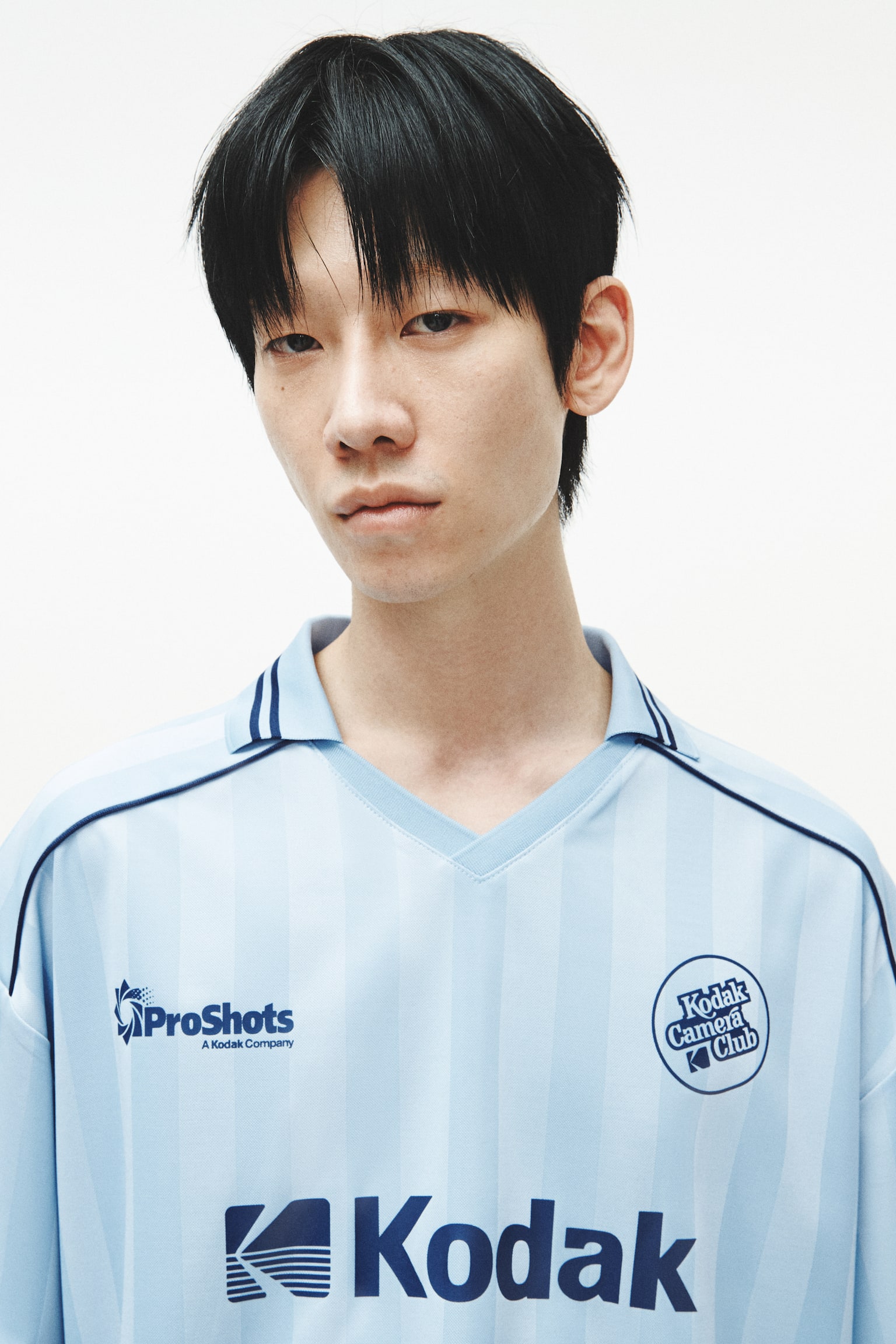 Loose Fit Printed football shirt-Light blue/Kodak - 5