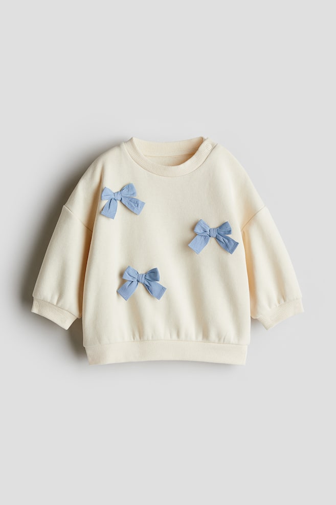 Sweatshirt - White/Bows - 1