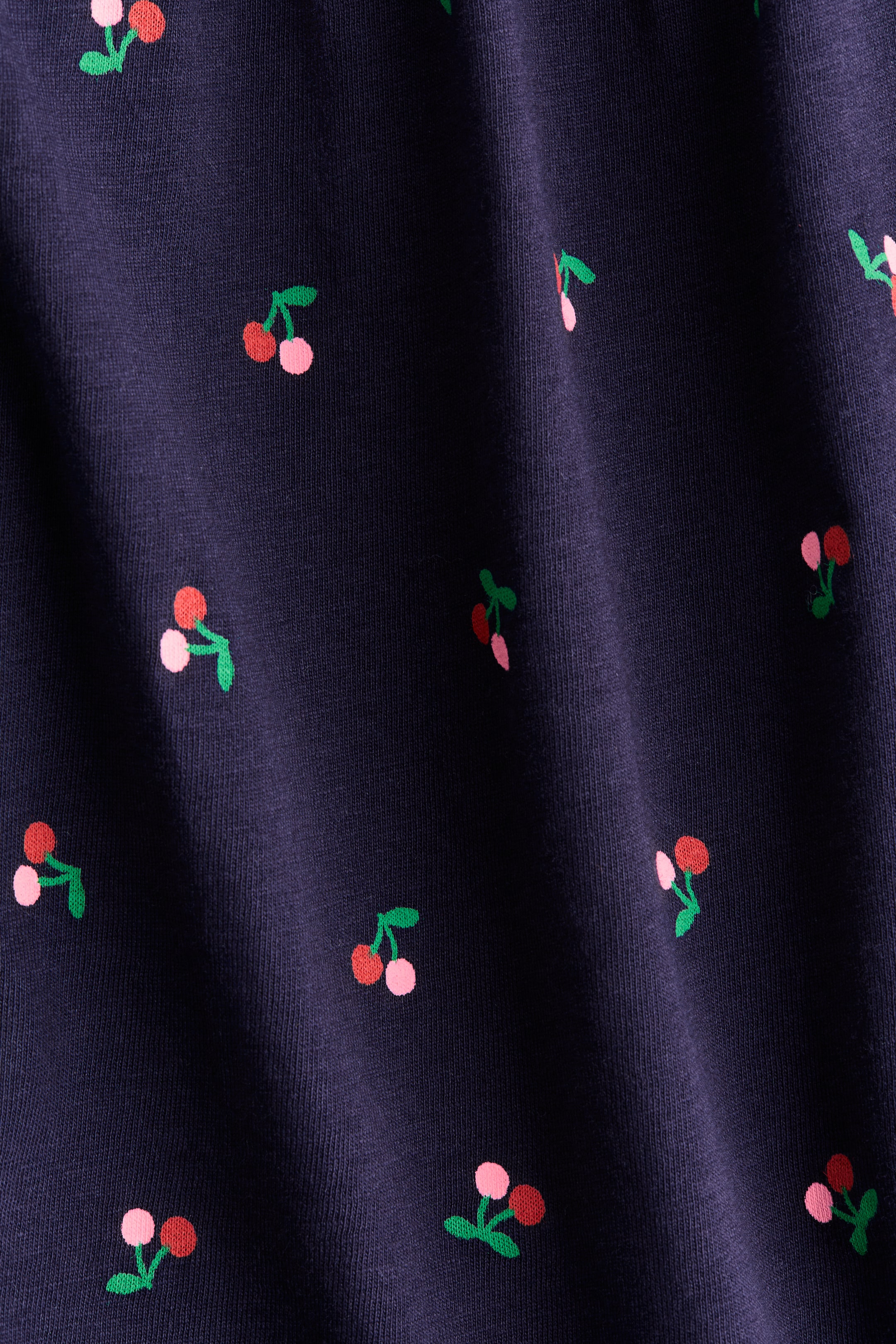 View larger image: Printed Cotton Dress - Navy blue/cherries - Kids | H&M PH 2