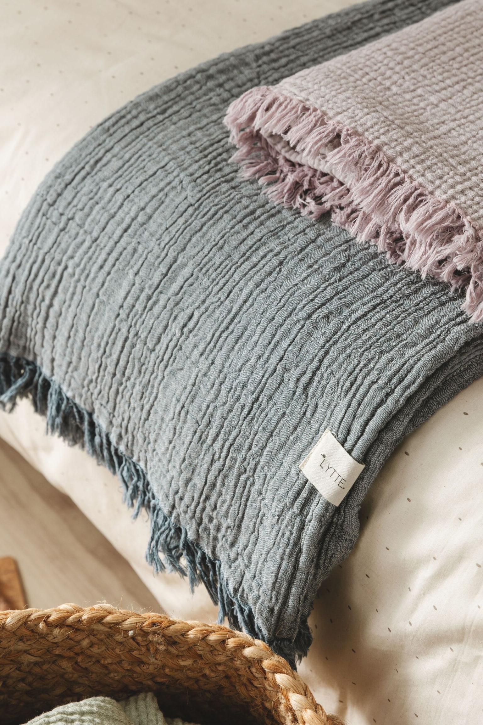 Plaid En Coton Lilo - Bleu - 5