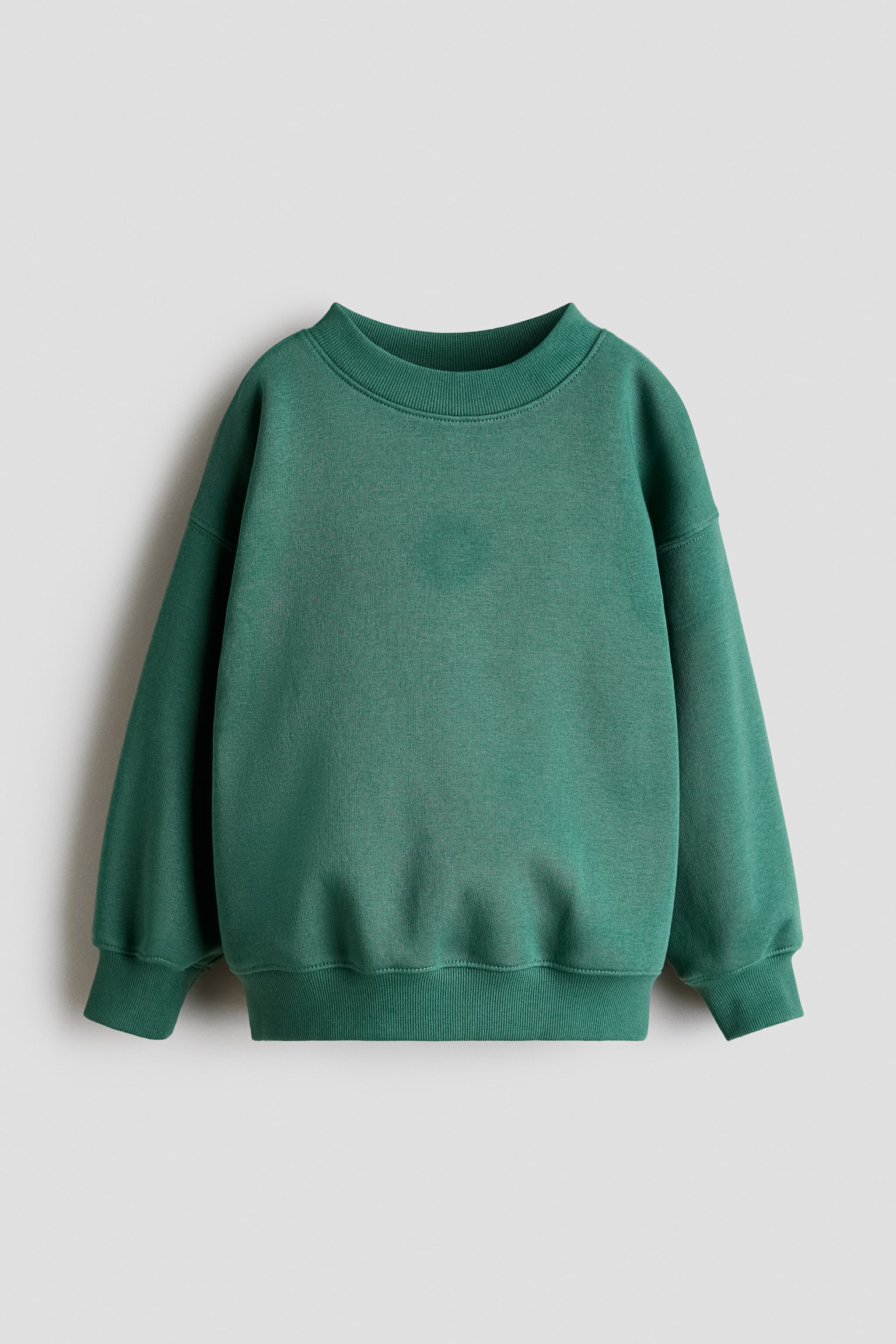 Brushed-Inside Sweatshirt - Green/Dusty blue/Light gray melange/Dark red/Navy blue/Beige/Brown