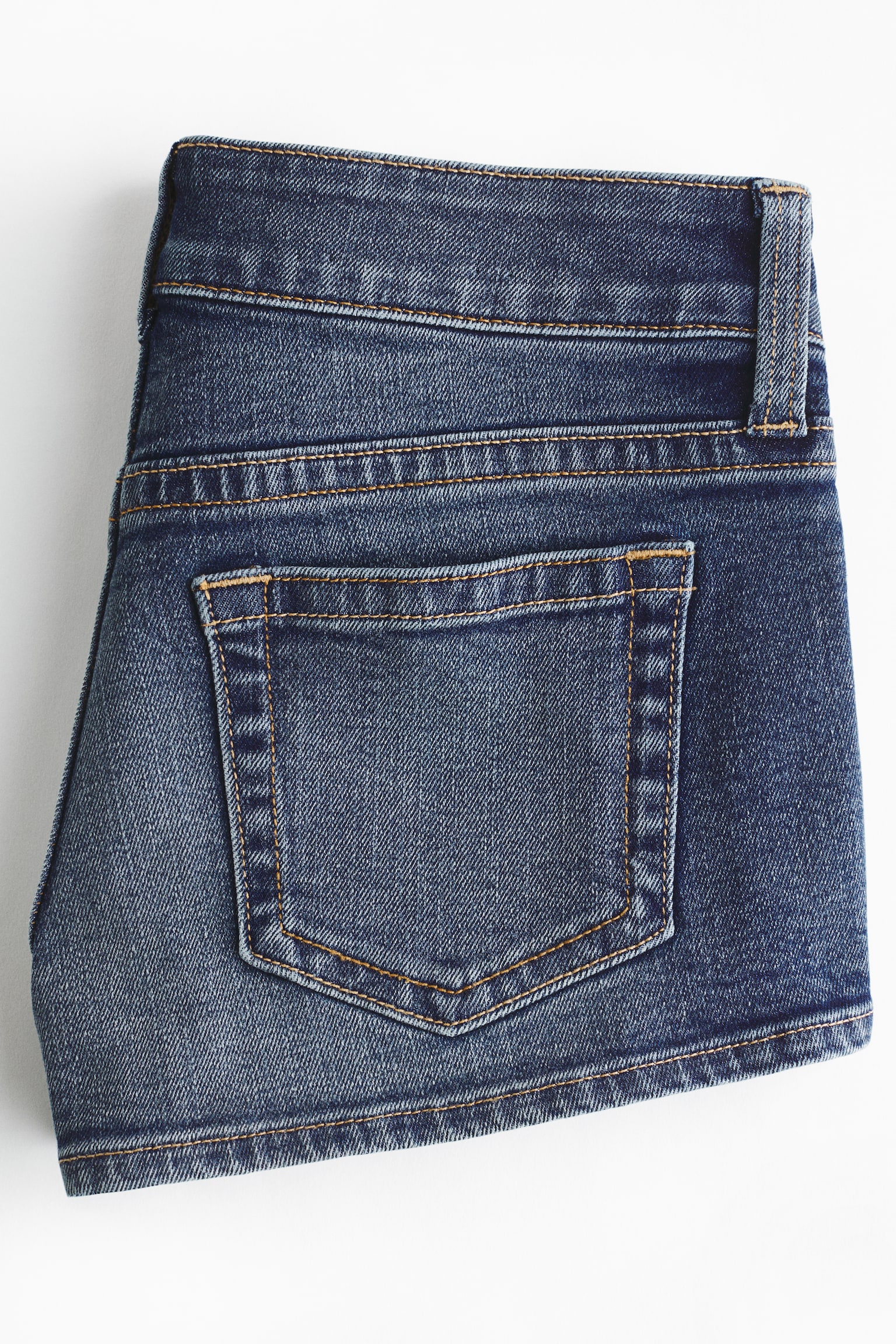 Женские шорты H&M Low-Waist Mini Denim Shorts, цвет: Джинсовый синий — фото 3