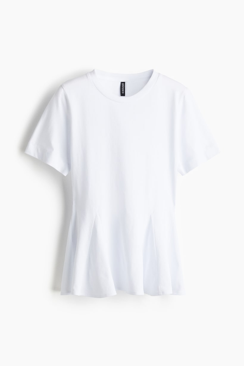 HAHIYOR Women's Pleated Scoop Neck Tee - Soft Summer T-Shirt For Casual Or Dressy Outfits