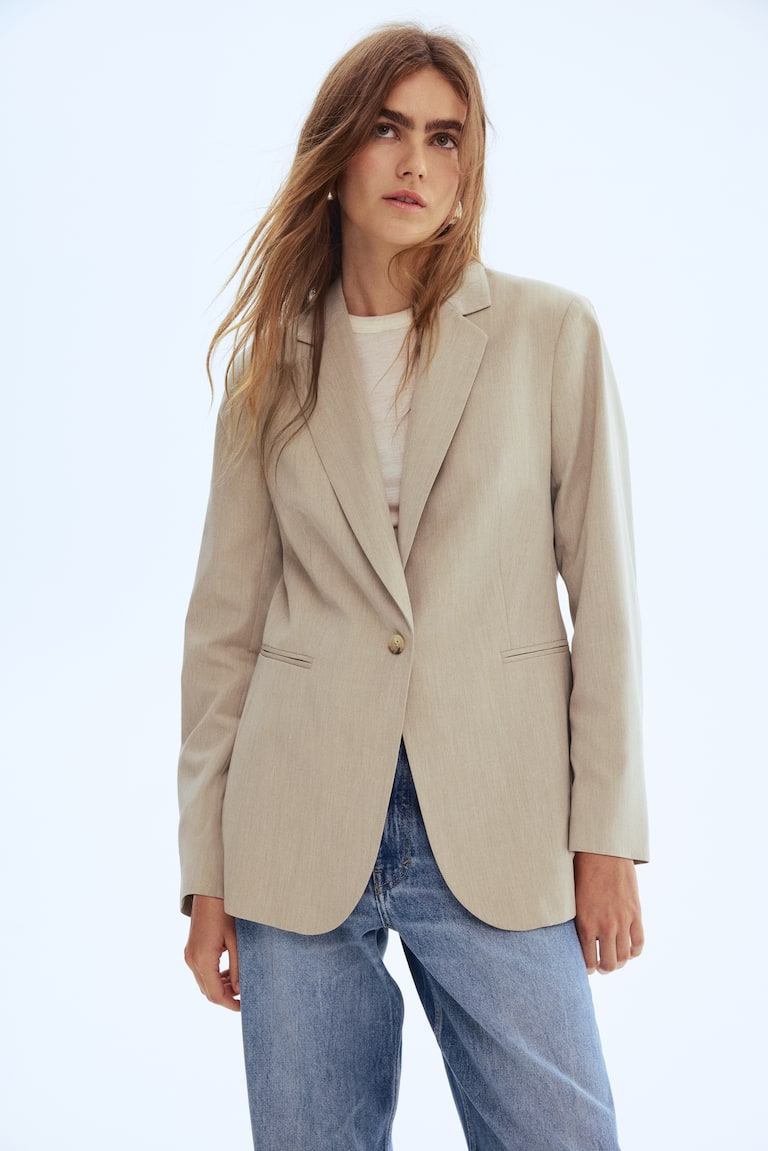 Figursyet blazer Beige DAME H&M DK
