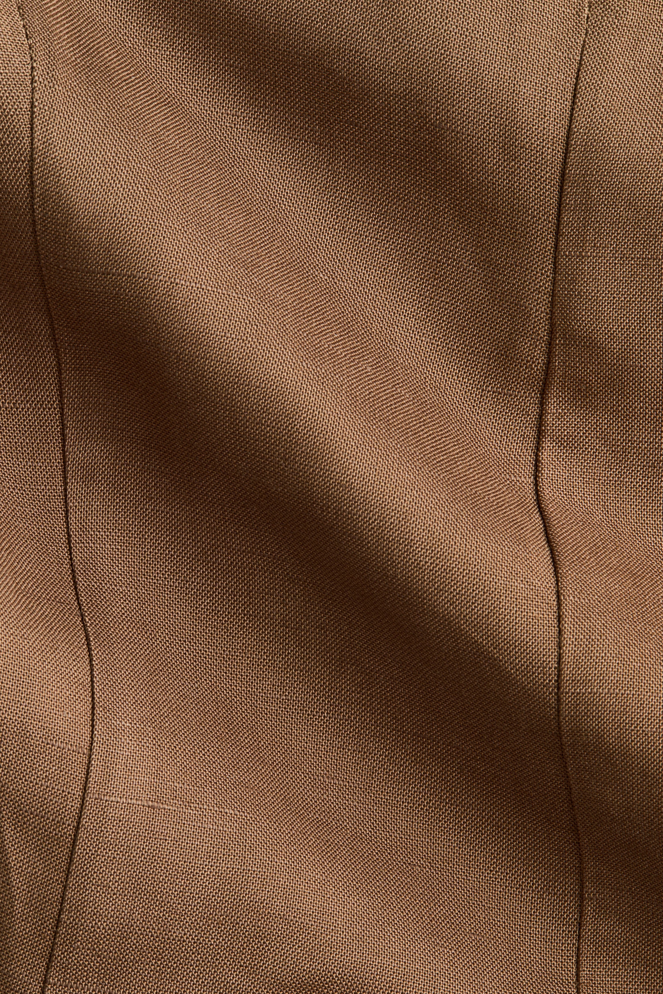 Sleeveless Linen-Blend Top