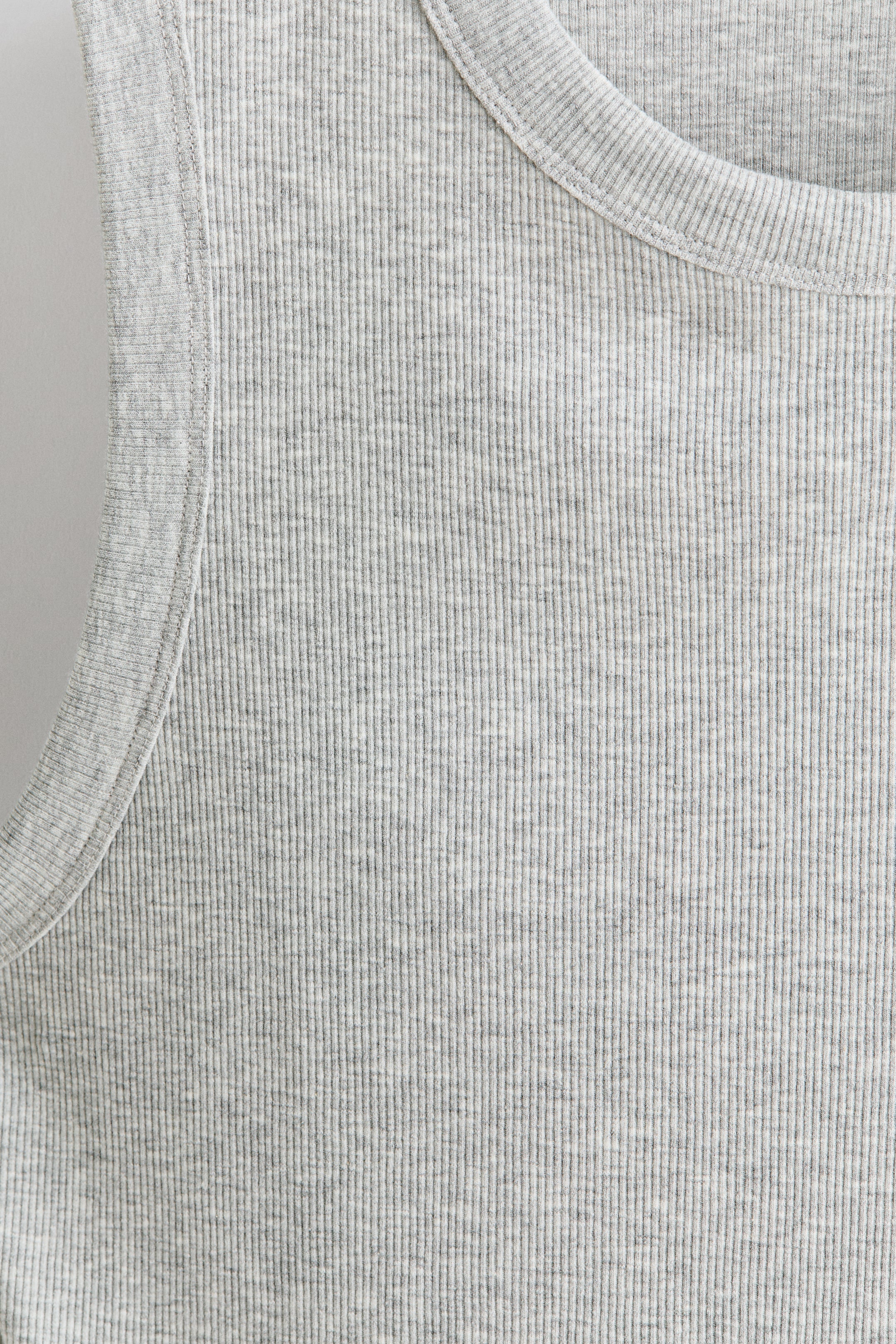 Slim-Fit Ribbed Tank Top