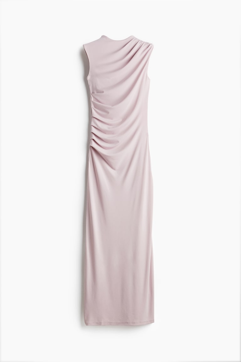 draped bodycon dress h&m dark purple Women's Purple Draped bodycon dress