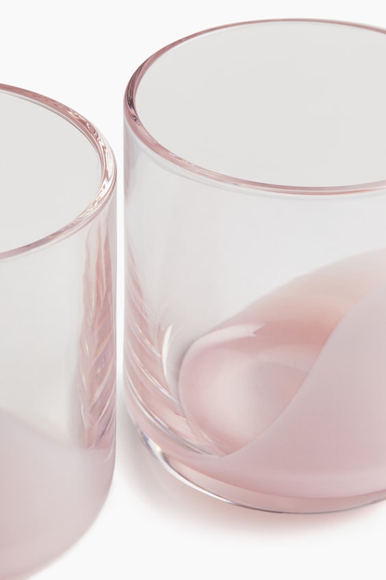 Powder Pink 2 Pack Patterned Tumblers At Handm Home Handm Us 