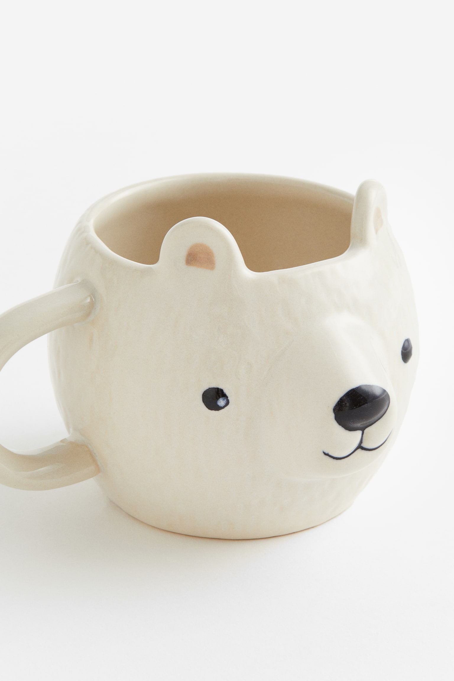 Stoneware mug - White/Polar bear/Light brown/Deer - 2