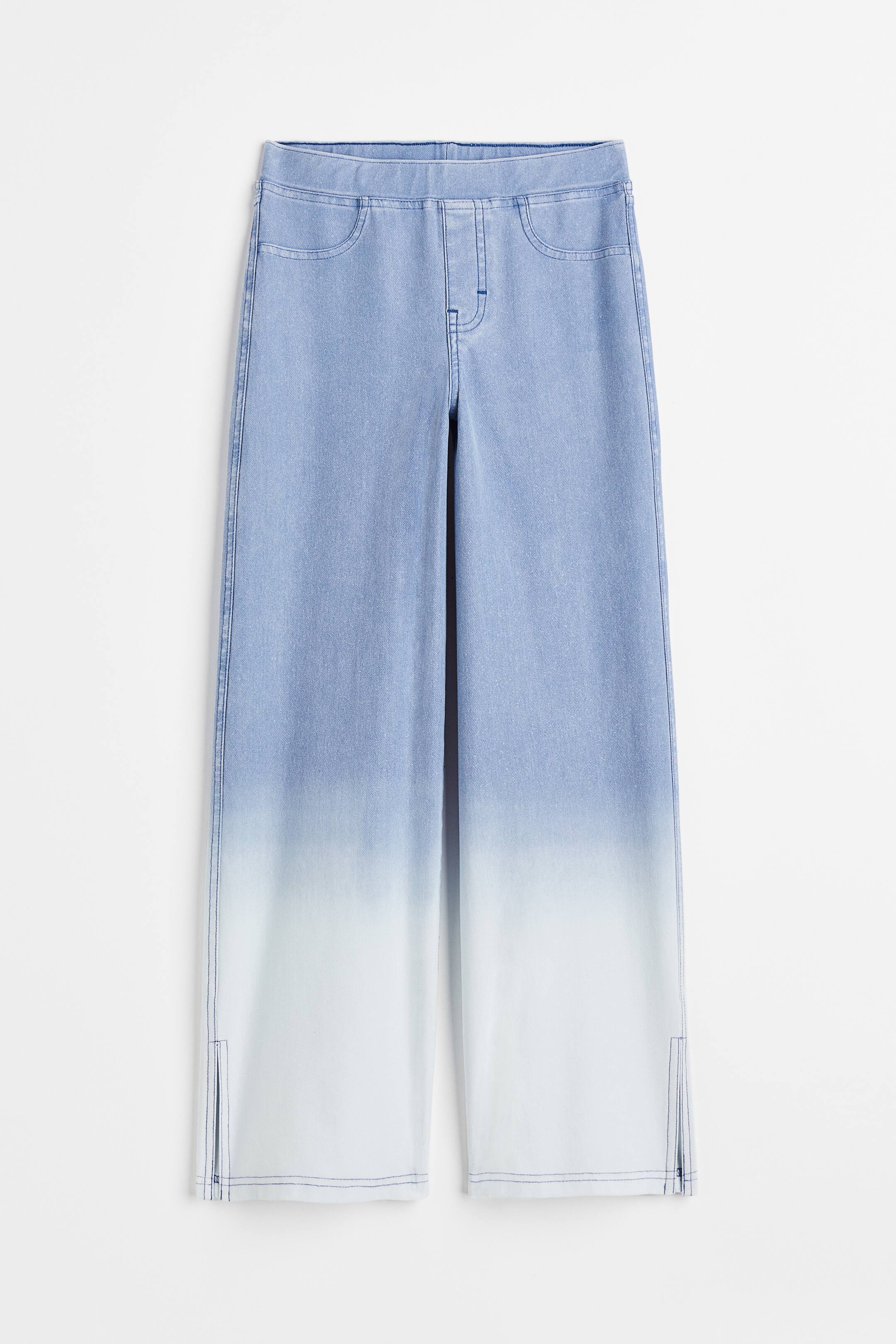 View larger image: Wide Fit Trousers - Denim blue/Ombre - Kids | H&M 1