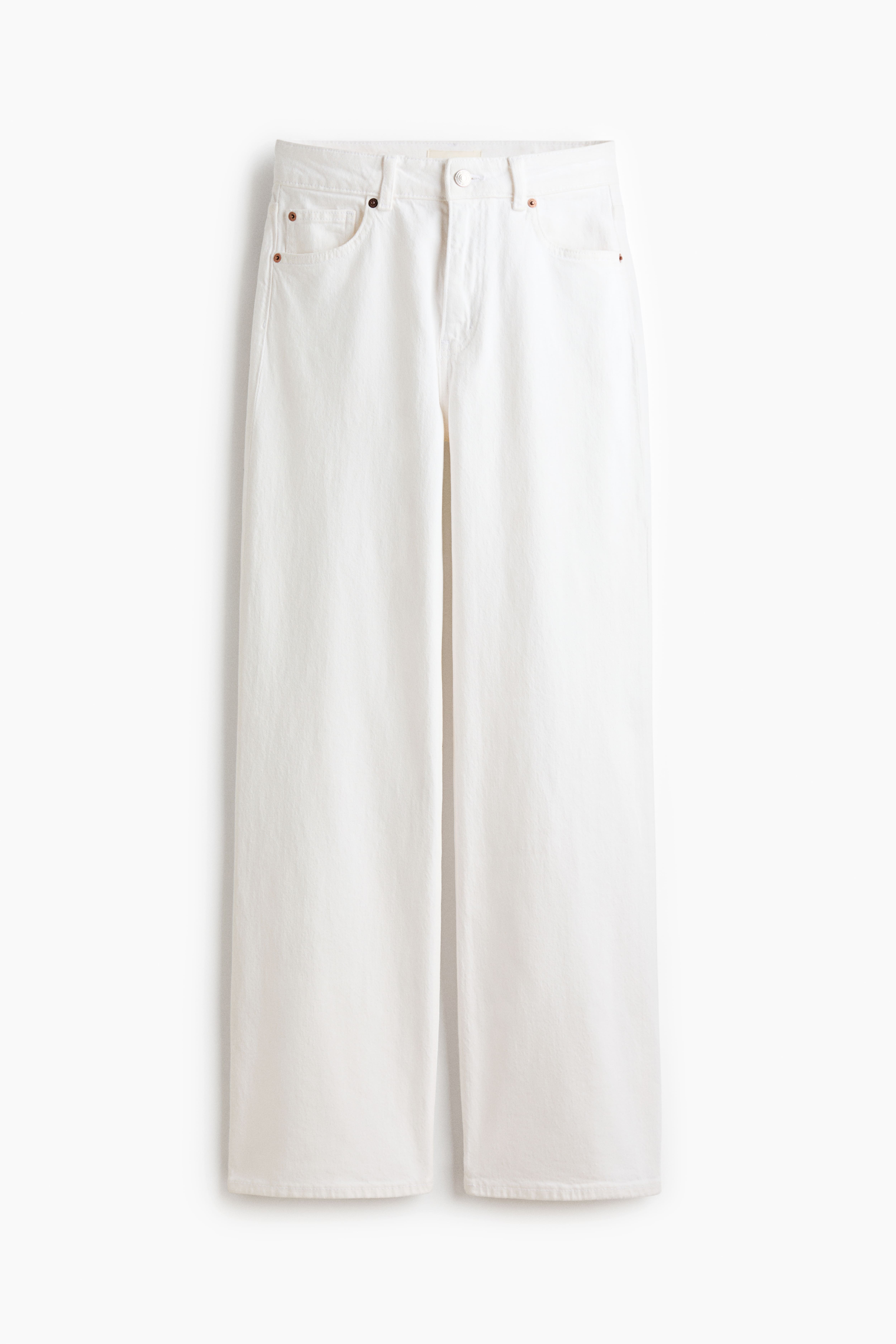 Jean taille haute à jambes larges