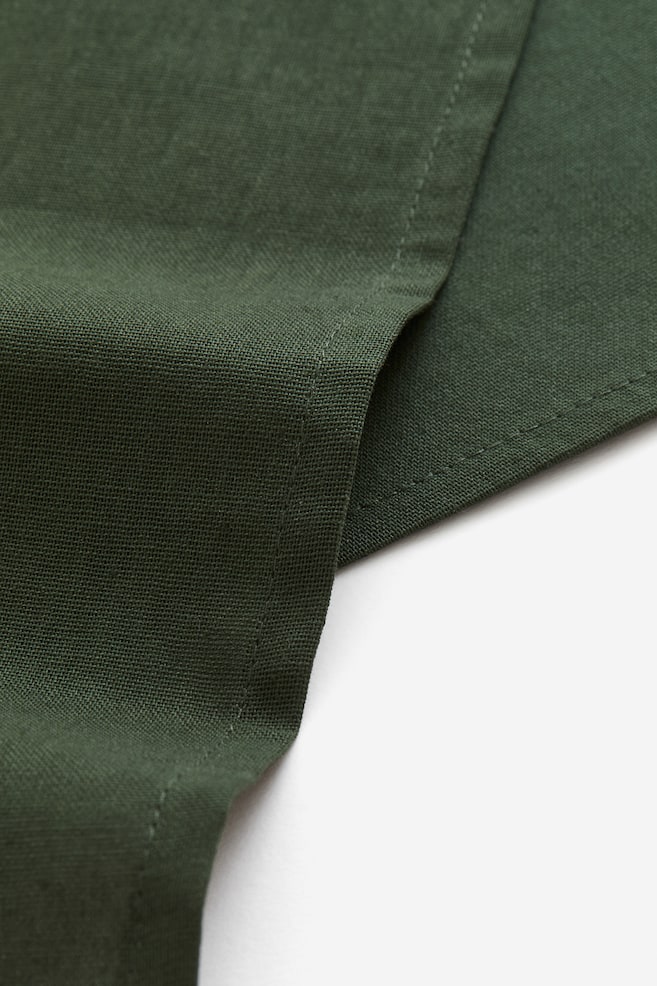 4-pack cotton napkins - Dark green/White/Anthracite grey/Dark orange /dc - 2