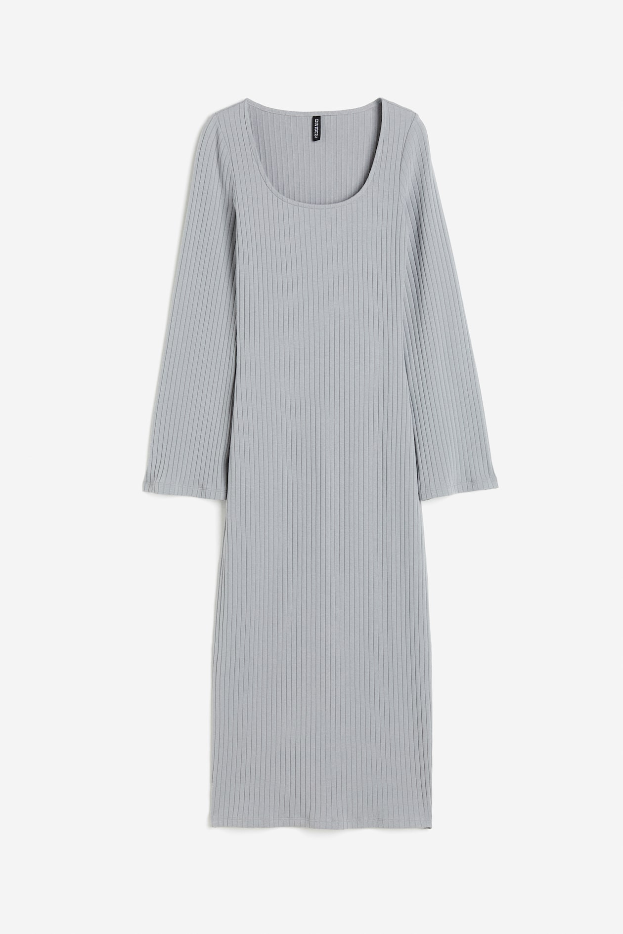 Ribbed bodycon dress Light grey Ladies H&M GB