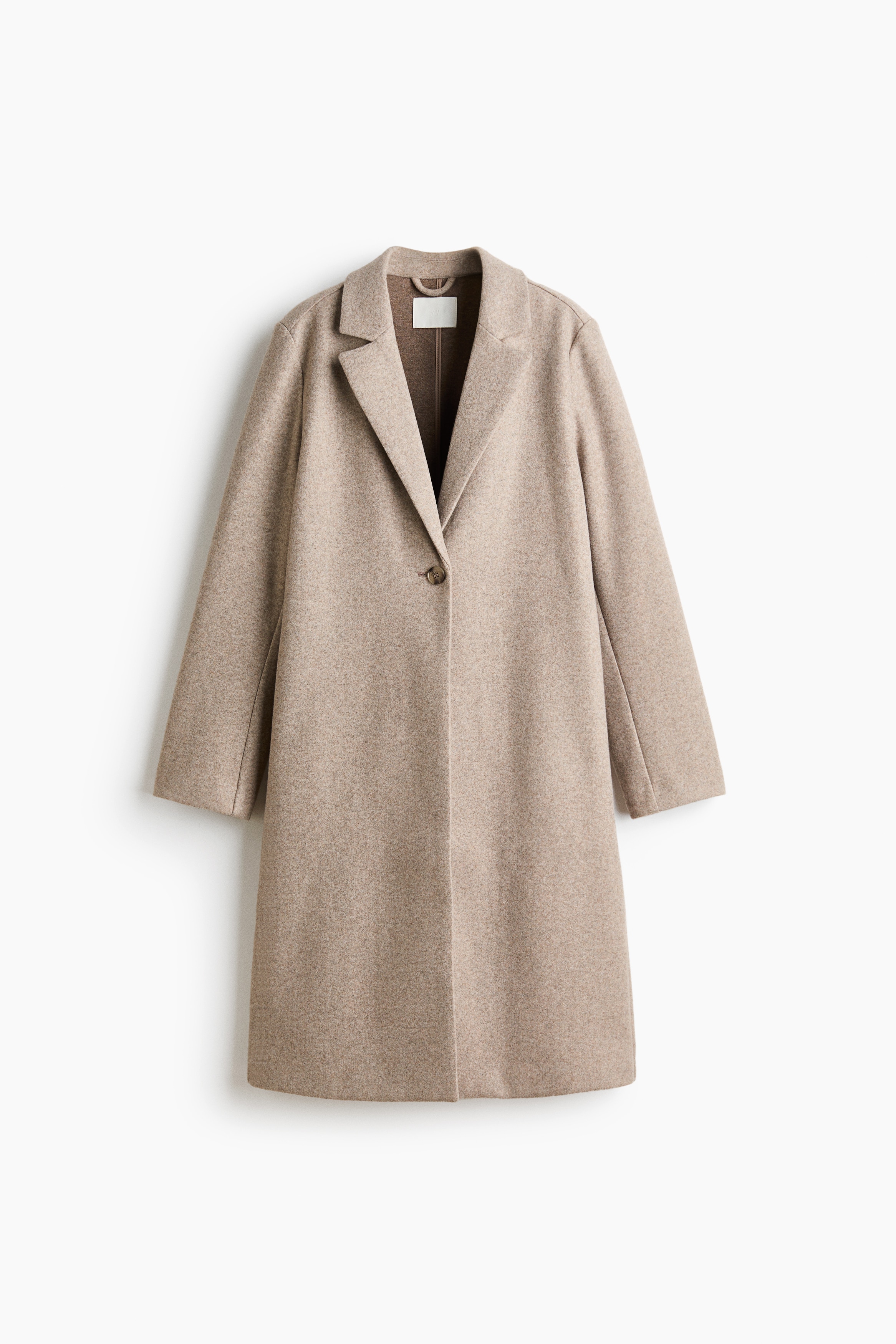 Single-breasted coat - Light mole/Dark brown