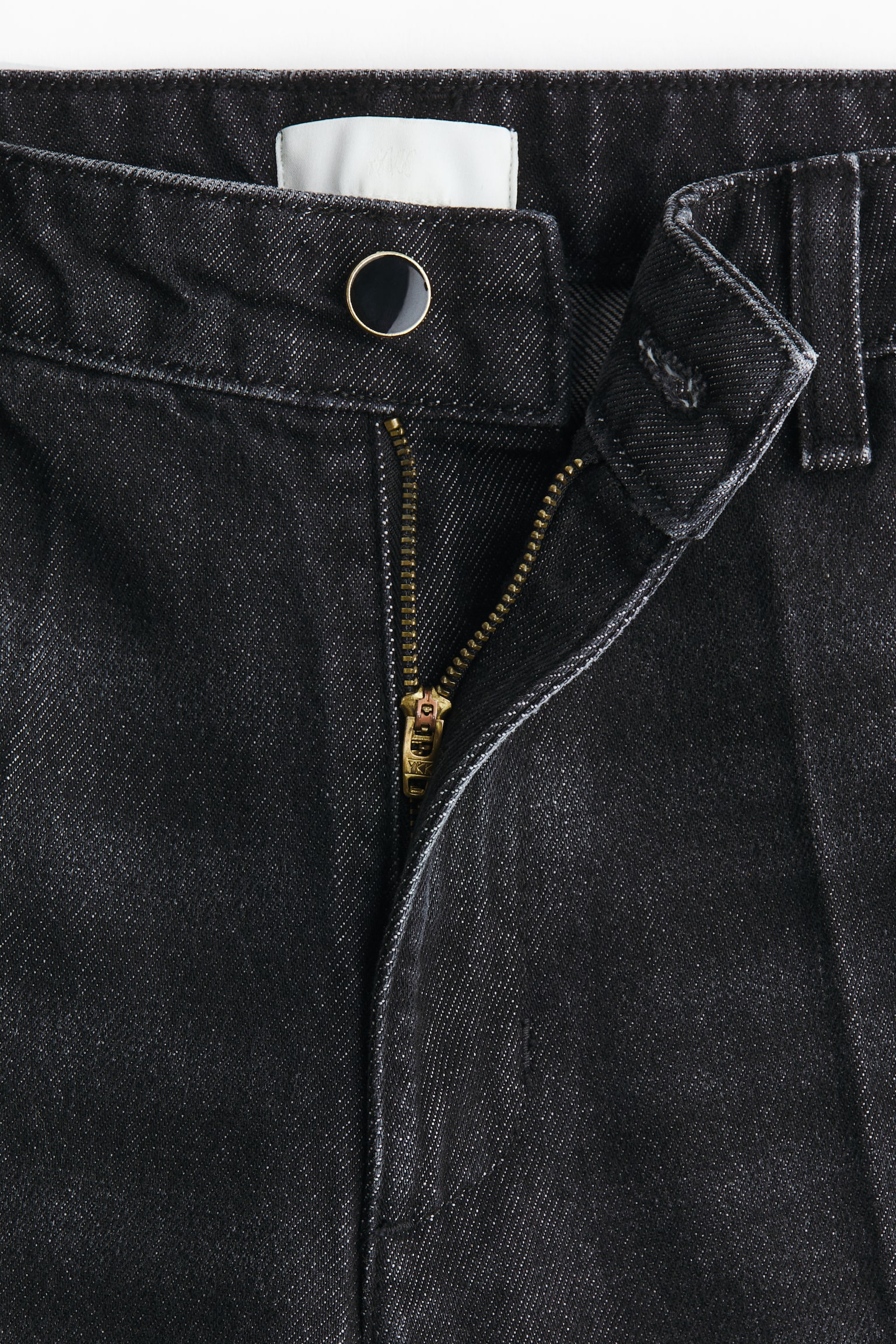 Super Wide High Jeans - Tvättad svart - 5