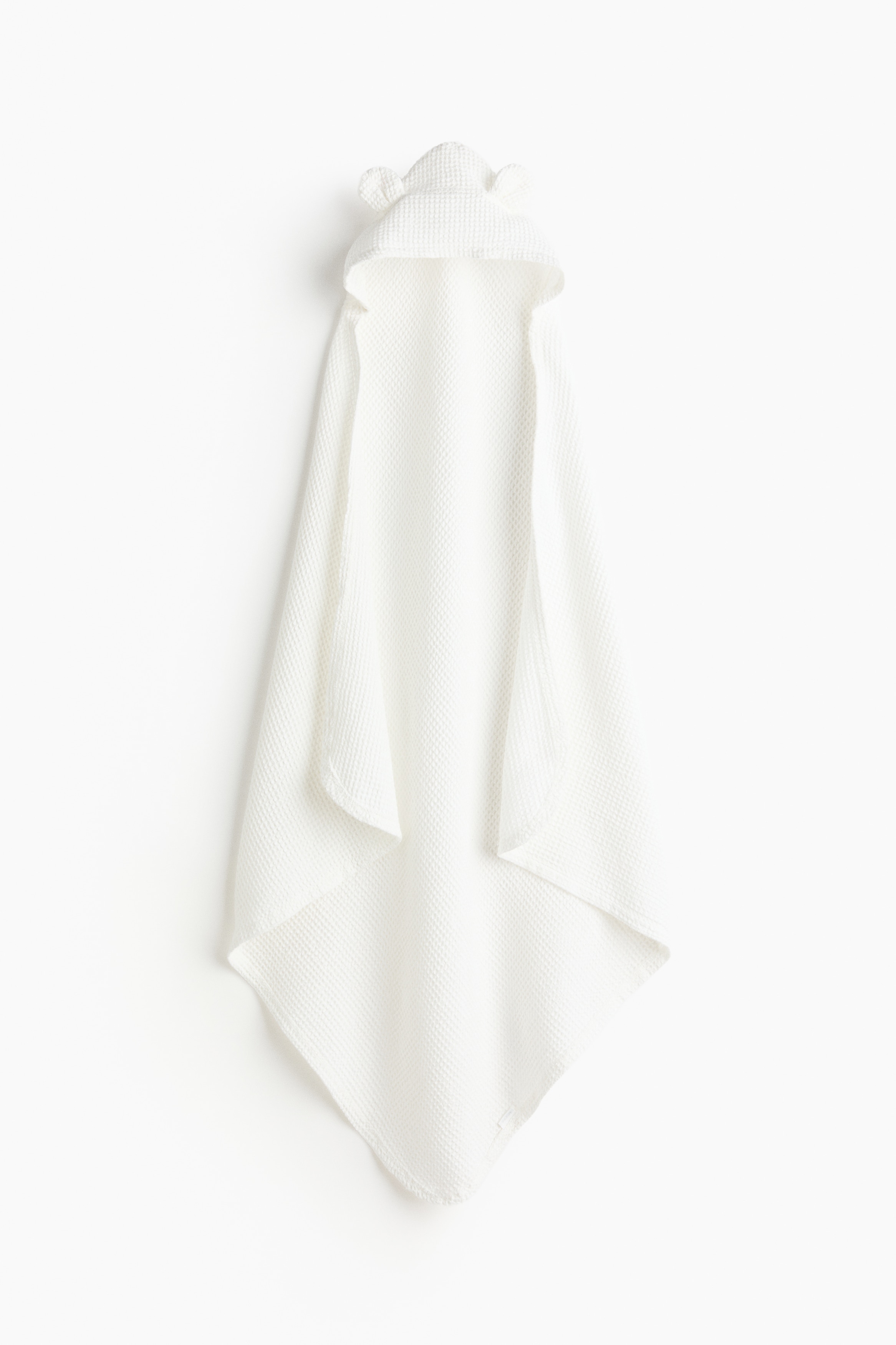 Badcape met kap - Wit/Beige