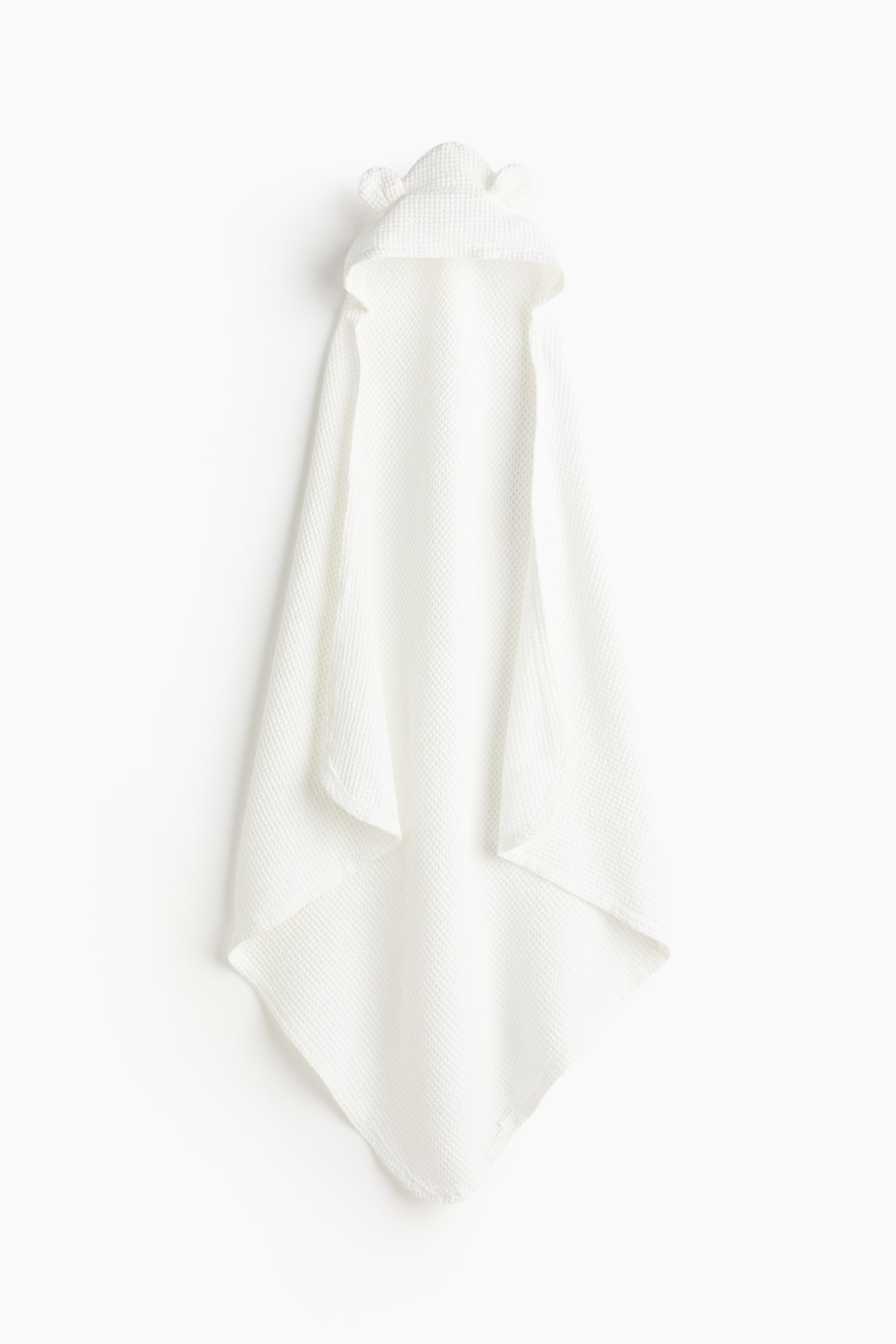 Банний рушник із капюшоном - Білий/Бежевий - 1