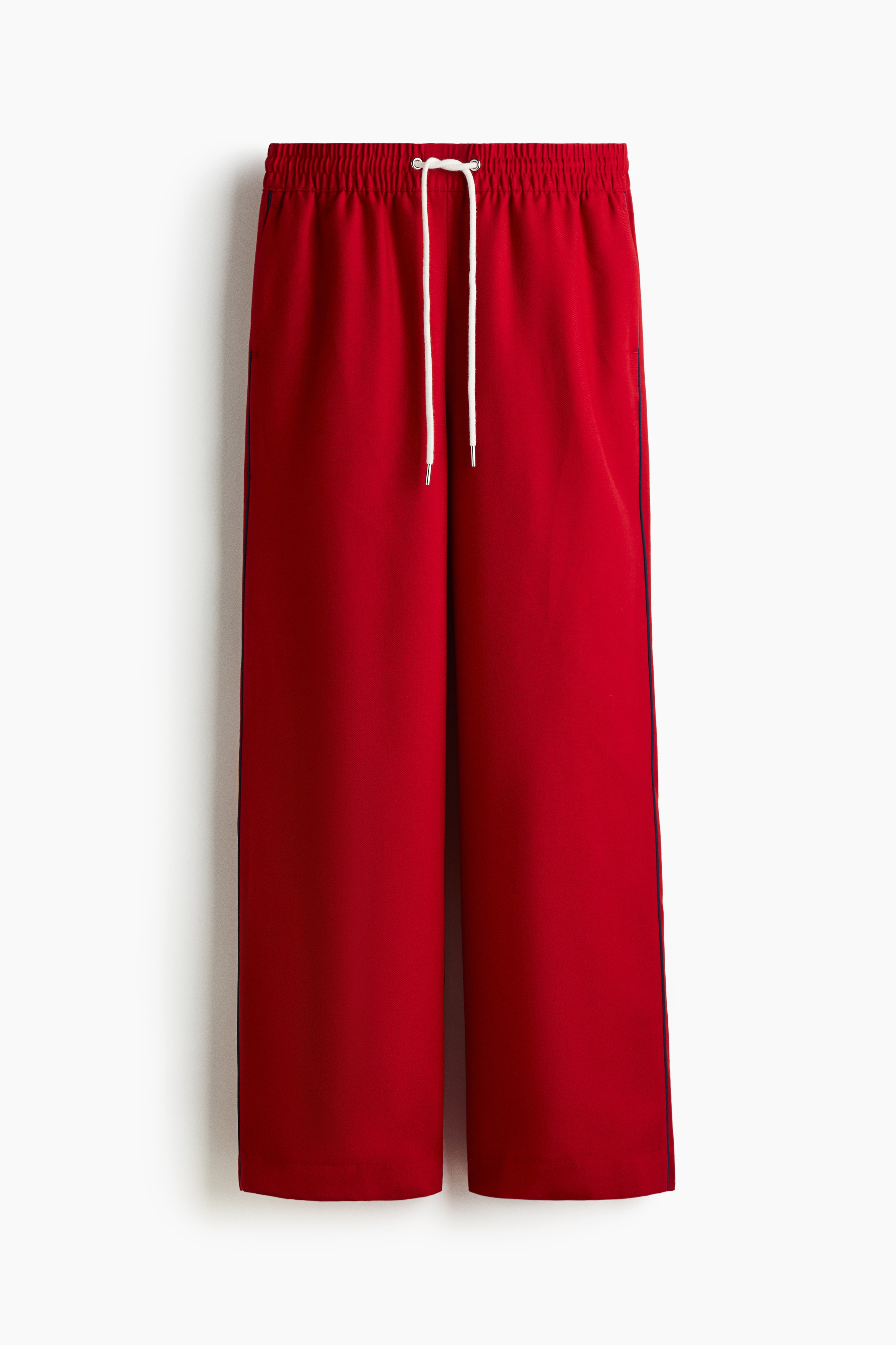Wide-Leg Drawstring Pants