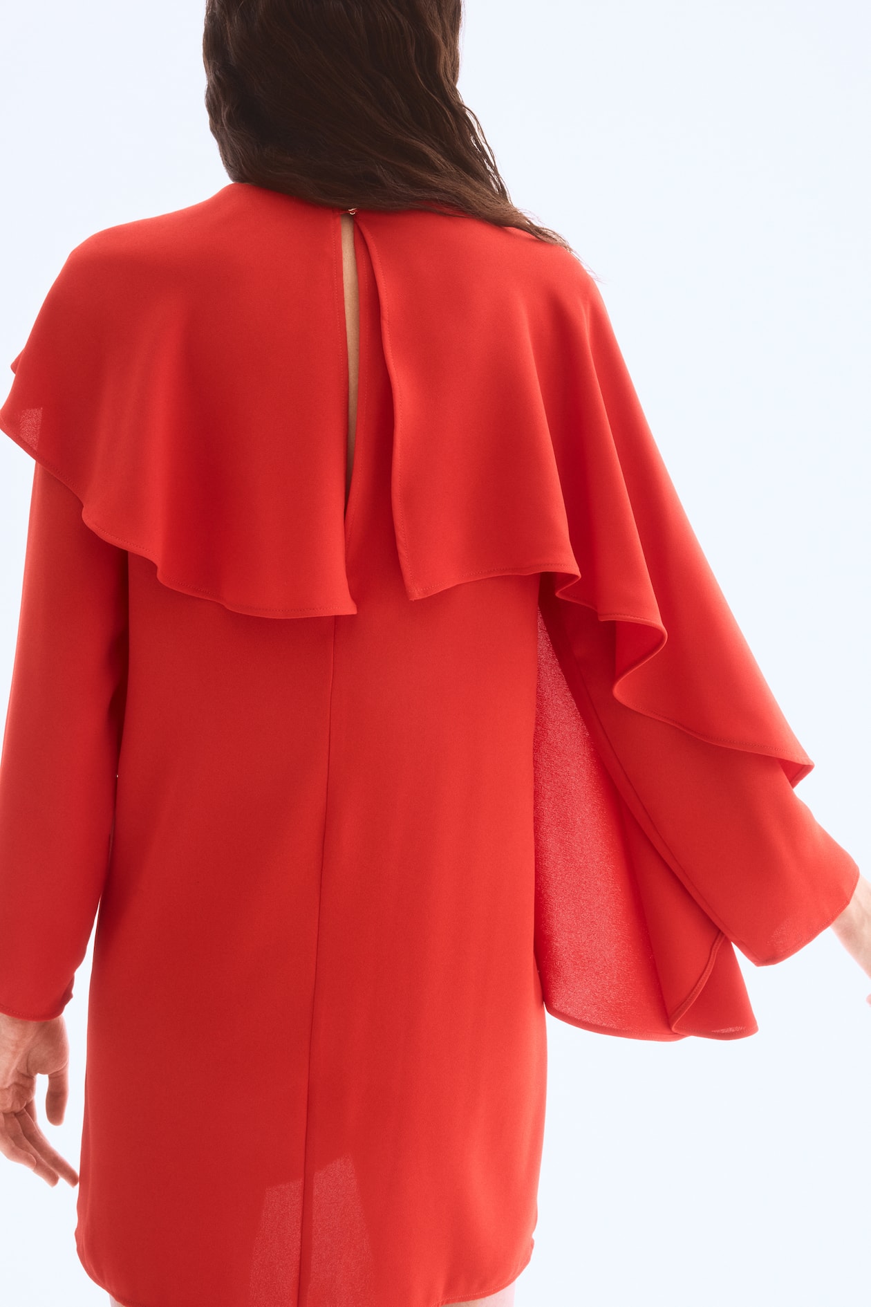 Cape-Detail Dress - image 4