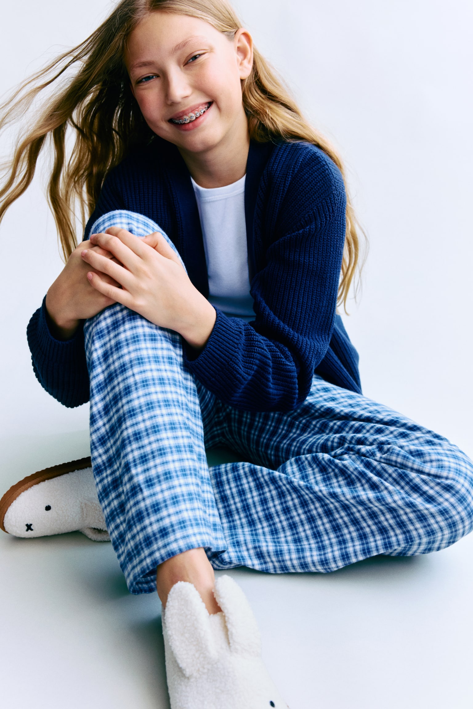 棉質睡褲 - 海軍藍/格紋/淺藍色/愛心/淺粉紅色/方格紋/深紅色/格紋/藍色/格紋/淺藍色/條紋/紅色/格紋/淺藍色/條紋/淺粉紅色/條紋 - 4