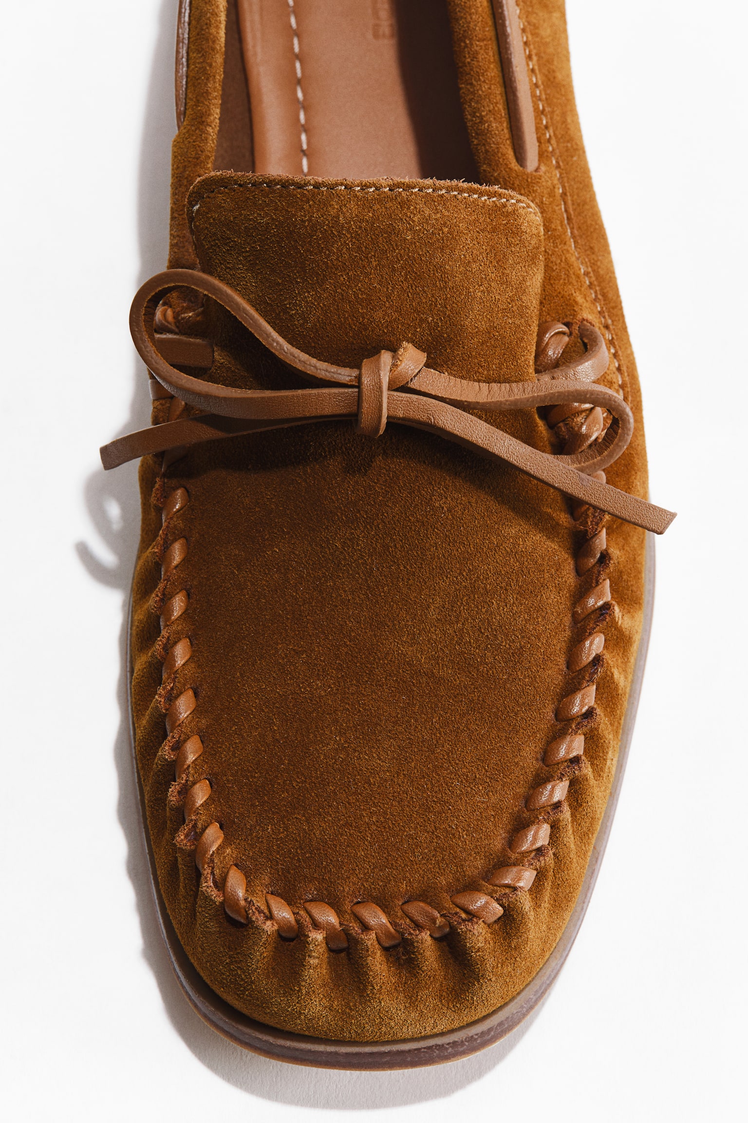 Split suede loafers - Light brown - 4