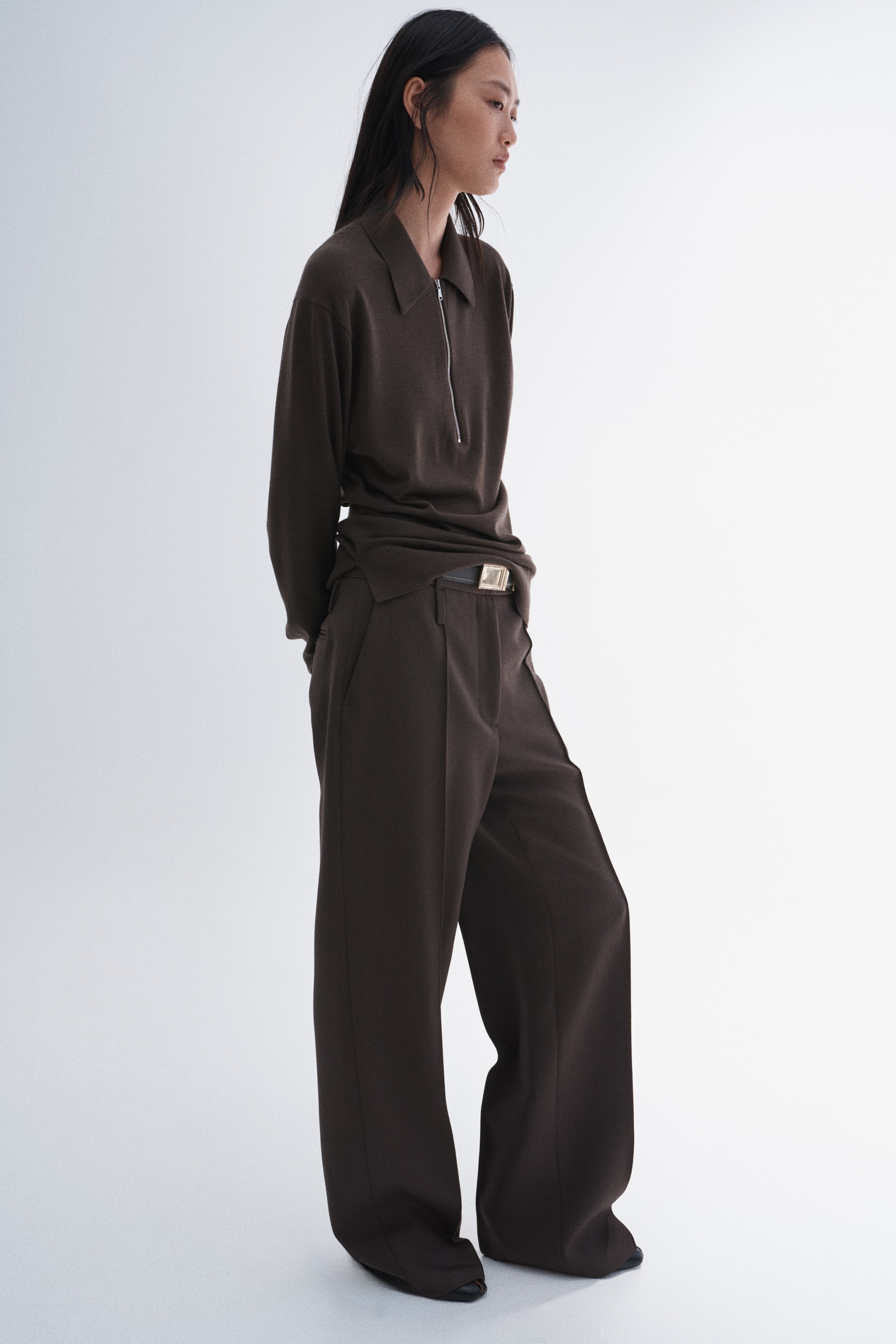 Fine-Knit Merino Wool Polo Shirt